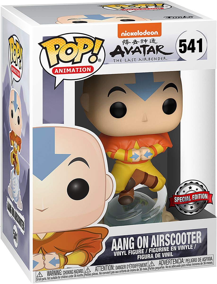 Avatar Aang On Airscooter #541 Pop Vinyl Figure - Funko Pop! Collectible Toy for Avatar Fans - Perfect for Display, Gifts & Anime Collections