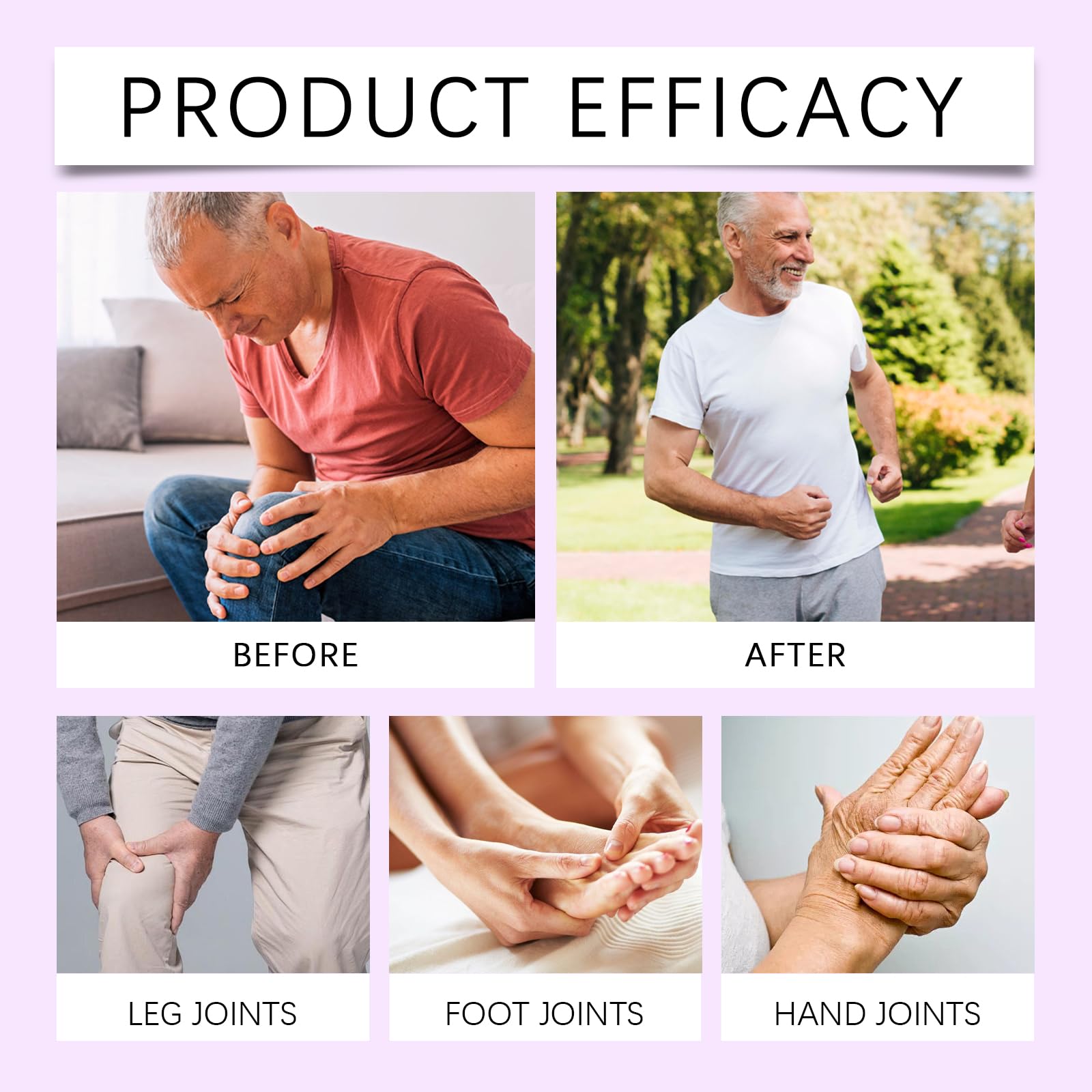 Kresin Joint Pain Relief Gel - Purple Muscle & Joint Soothing Gel for Hands, Knees, Neck, Back & Feet - 4 Pack (4 Tubes) - Fast-Acting Pain Relief for Arthritis, Sports Injuries & Daily Discomfort
