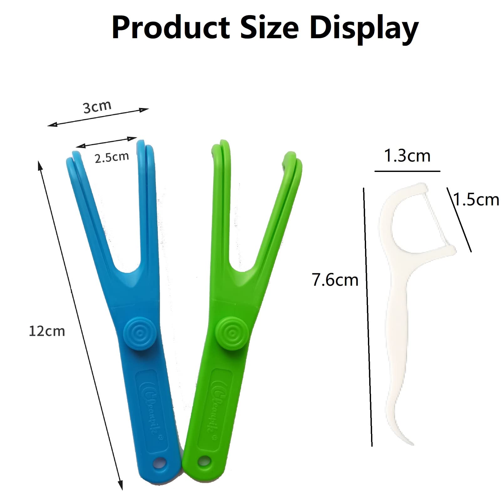 Reusable Dental Floss Holder with 10 Floss Picks - 2 Pack Eco-Friendly Flossers for Travel & Home Oral Care | Perfect for Family, Hotels & On-the-Go Teeth Cleaning