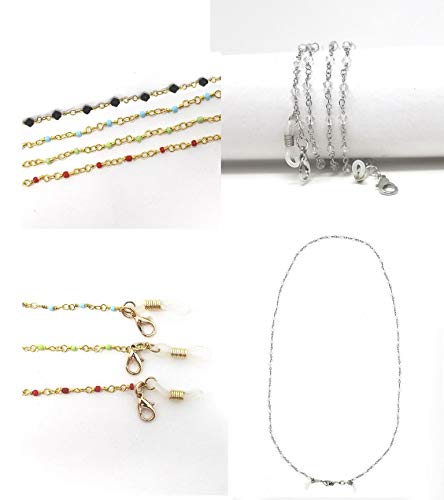 POMINA Handmade Premium Beaded Mask Chain Necklace - Stylish Sunglass Holder for Women, Adjustable Fashion Accessory for Masks & Glasses - Perfect for Parties, Travel, and Everyday Wear