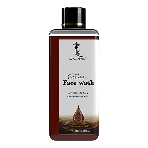 LA'BANGERRY Coffee Face Wash Gel for Men & Women - Anti-Acne Cleanser, Reduces Pigmentation & Dark Spots, Promotes Healthier Skin (100ml) | Perfect for Daily Skincare Routine & Acne-Prone Skin