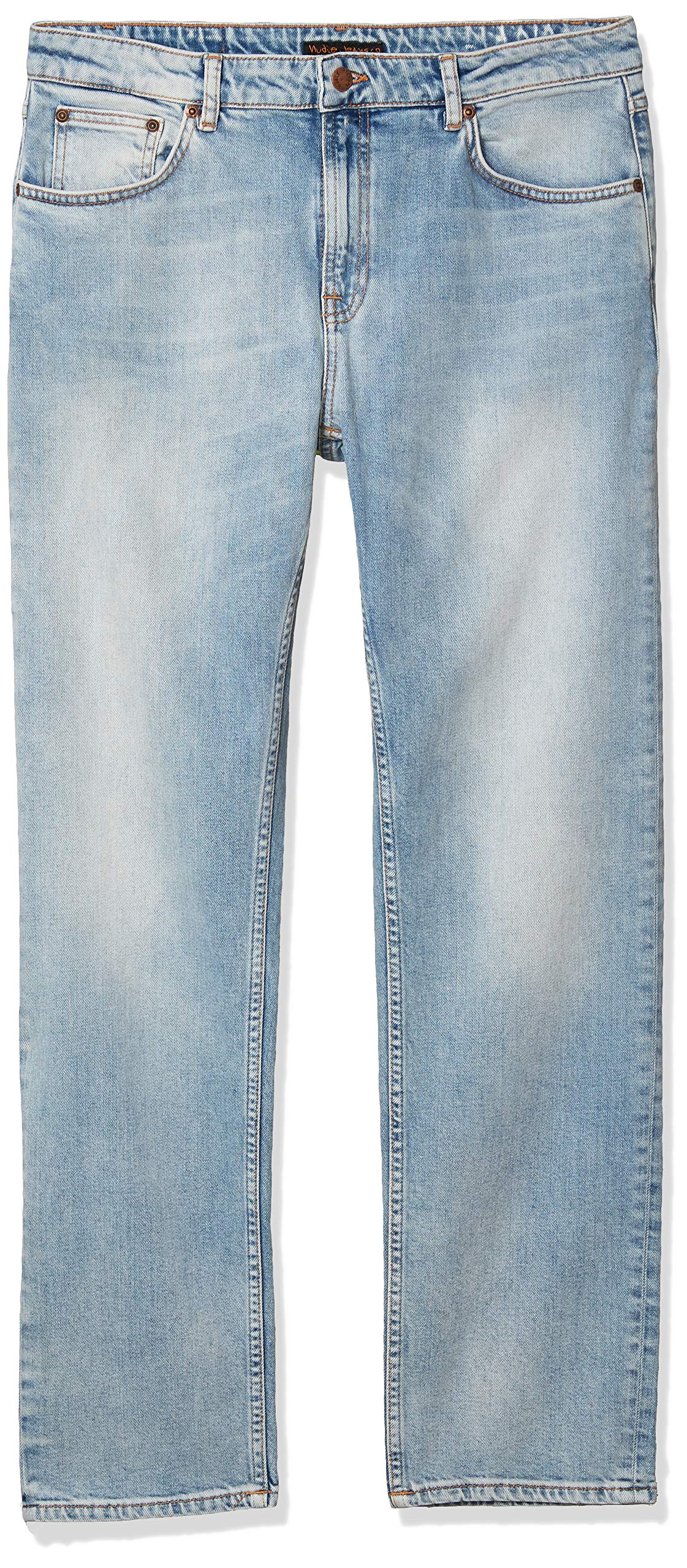 Nudie Jeans Women's Straight Sally Summer Soul - High Waist Slim Fit Denim Pants for Casual Wear & Summer Outfits