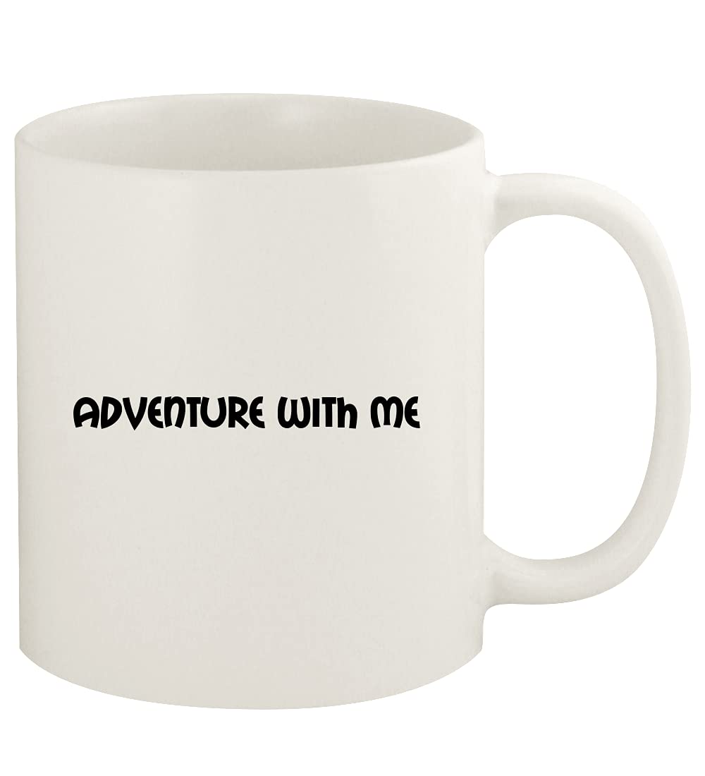Adventure With Me - 11oz White Ceramic Coffee Mug for Camping, Travel & Outdoor Enthusiasts
