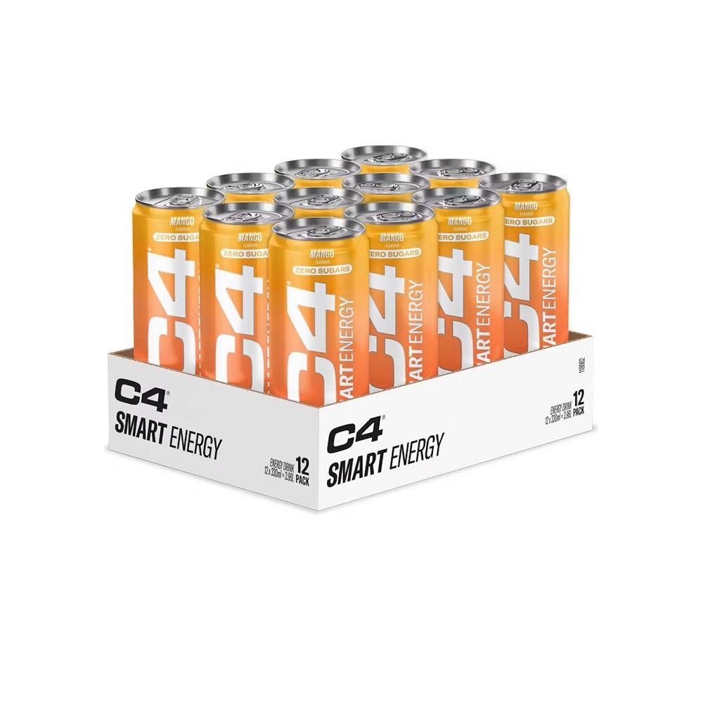 Cellucor C4 Smart Energy Drink - 12 Pack (330ml Each) - Pre Workout Supplement for Focus & Endurance - Perfect for Gym, Running & Fitness Training