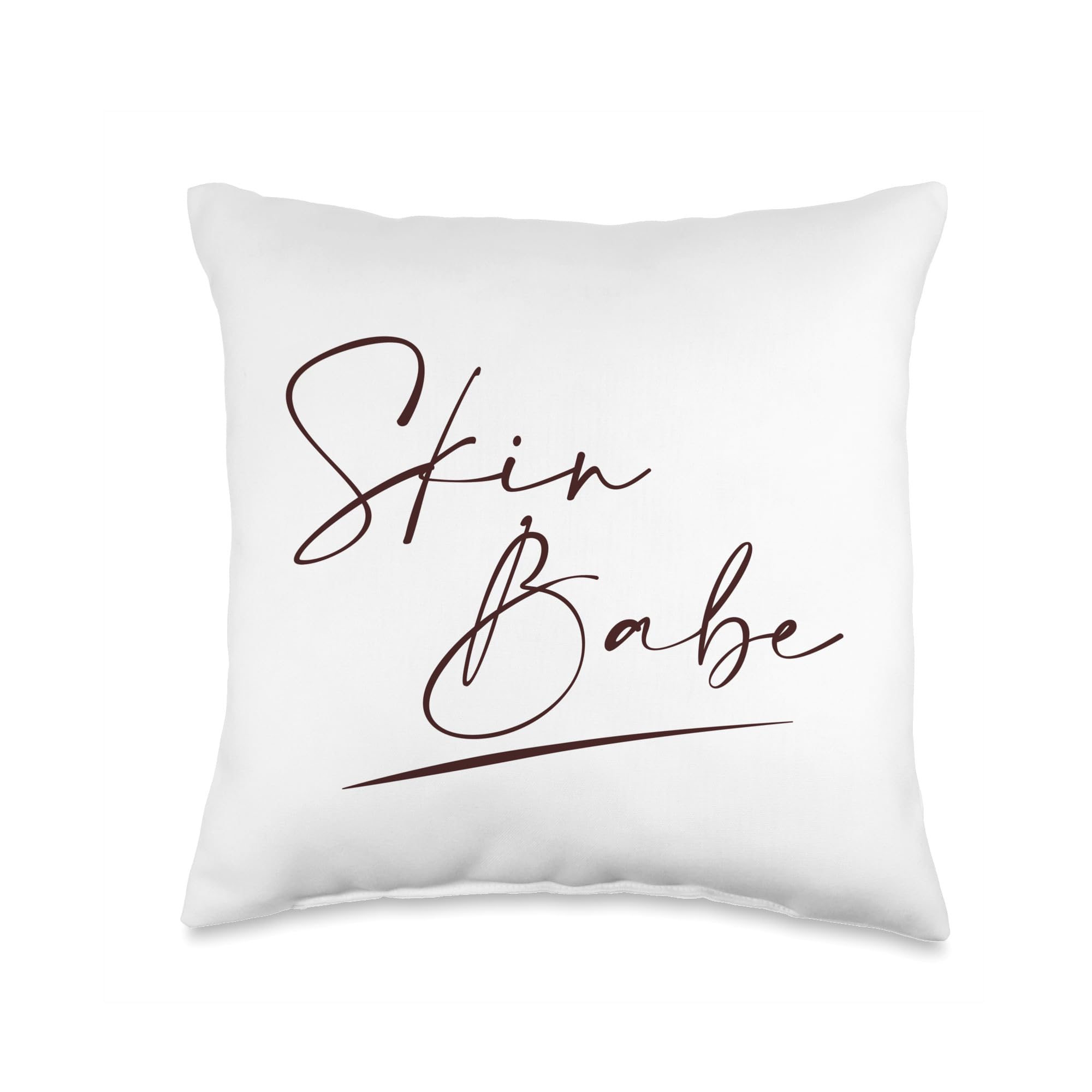 Skin Babe Skincare Throw Pillow 16x16 - Dermatologist Gift & Home Decor