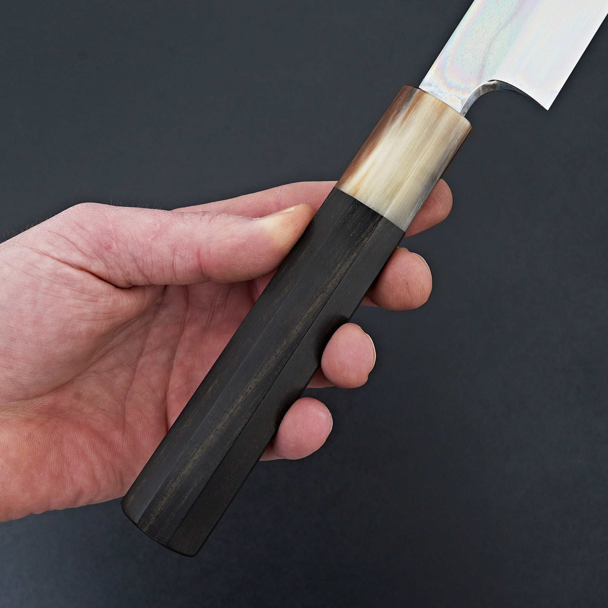 Hitohira Togashi Blue #1 Tanryumon Mizu Honyaki Yanagiba 300mm Sushi Knife with Taihei Ebony Handle & Saya - Premium Japanese Chef Knife for Sushi, Sashimi & Fine Slicing