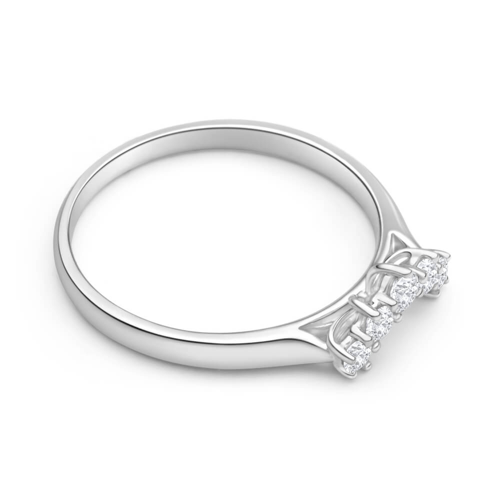 18K White Gold Diamond Ring - 0.25 Carat Brilliant Cut Claw Set Engagement Ring for Women, Perfect for Proposals, Anniversaries & Special Occasions
