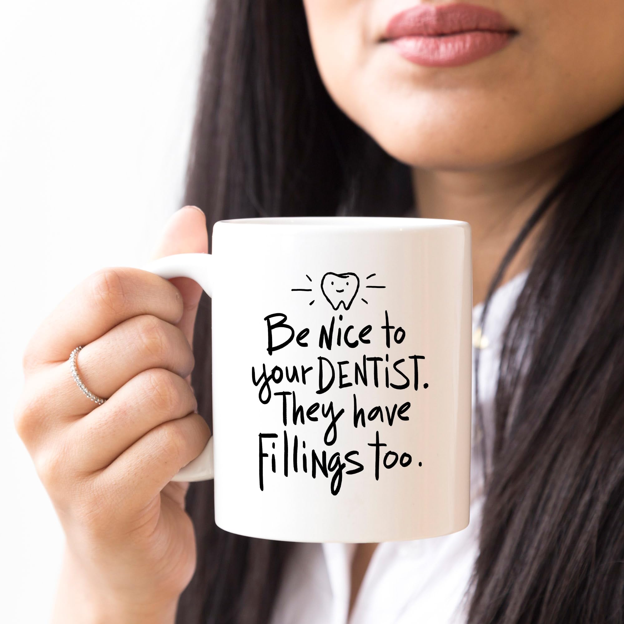 YouNique Designs 11 Oz Dentist Coffee Mug - Funny Dental Gift for Dentists, Coworkers, Graduates | Portable Travel Mug for Office, Home & Dental School Graduation Gifts