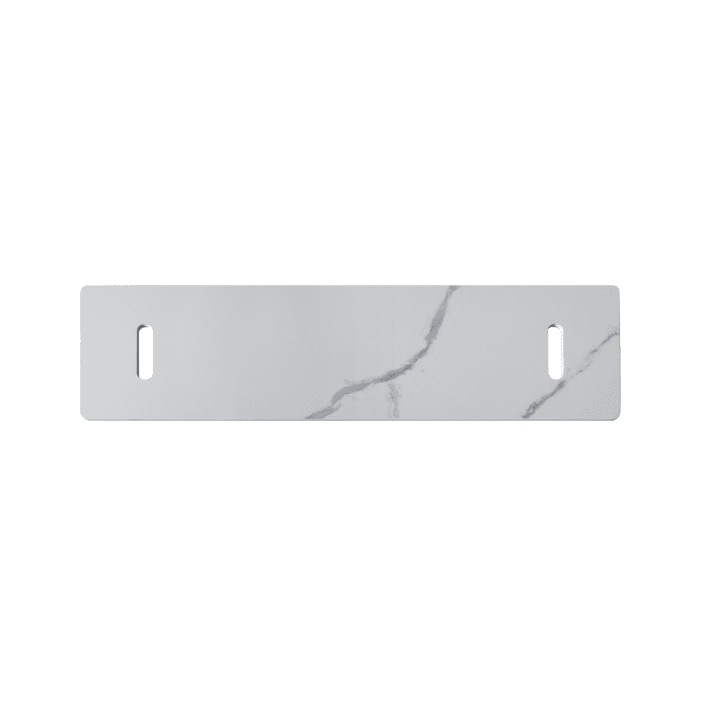 Premium Carrara Marble Porcelain Rectangular Fire Pit Table - Outdoor Patio Heater for Backyard, Garden & Poolside Gatherings