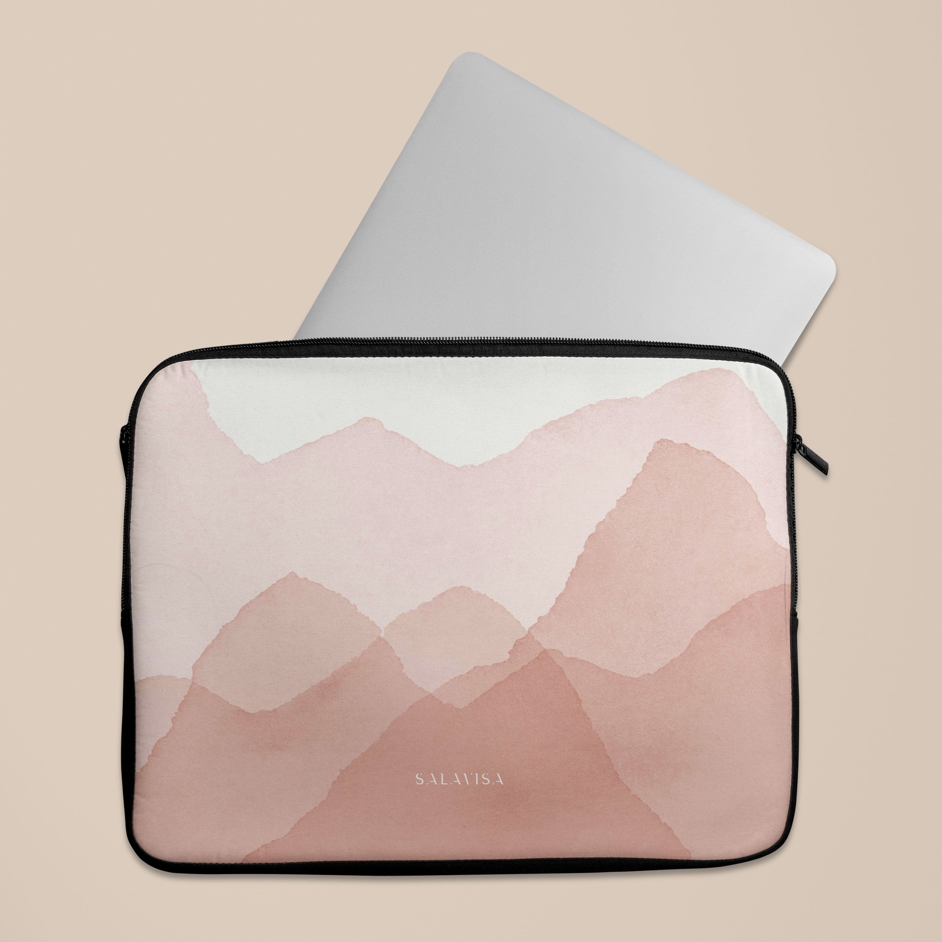Pink Waves Laptop Sleeve 13-15 Inch - Stylish Protective Case for MacBook Air/Pro, Ultra Light & Water Resistant - Perfect for Work, School & Travel Accessories