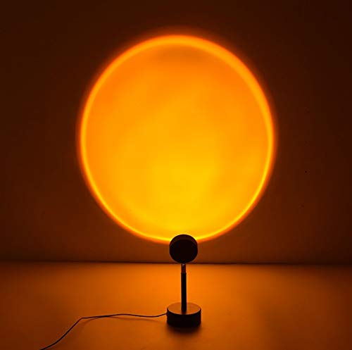 90 Degree Rotating LED Night Light Projector - Rainbow & Sunset Projection Lamp for Kids & Adults - Romantic Mood Lighting for Bedroom, Living Room, Party Decor - Perfect for Nursery, Relaxation & Home Ambiance