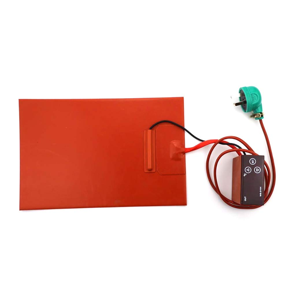 Digital Control 300x400mm 220V Silicone Rubber Heating Plate for Phone Repair - Replacement Part for M.C with 0-150°C Temperature Controller | Perfect for Mobile Phone Screen Splitting & Electronic Component Repair