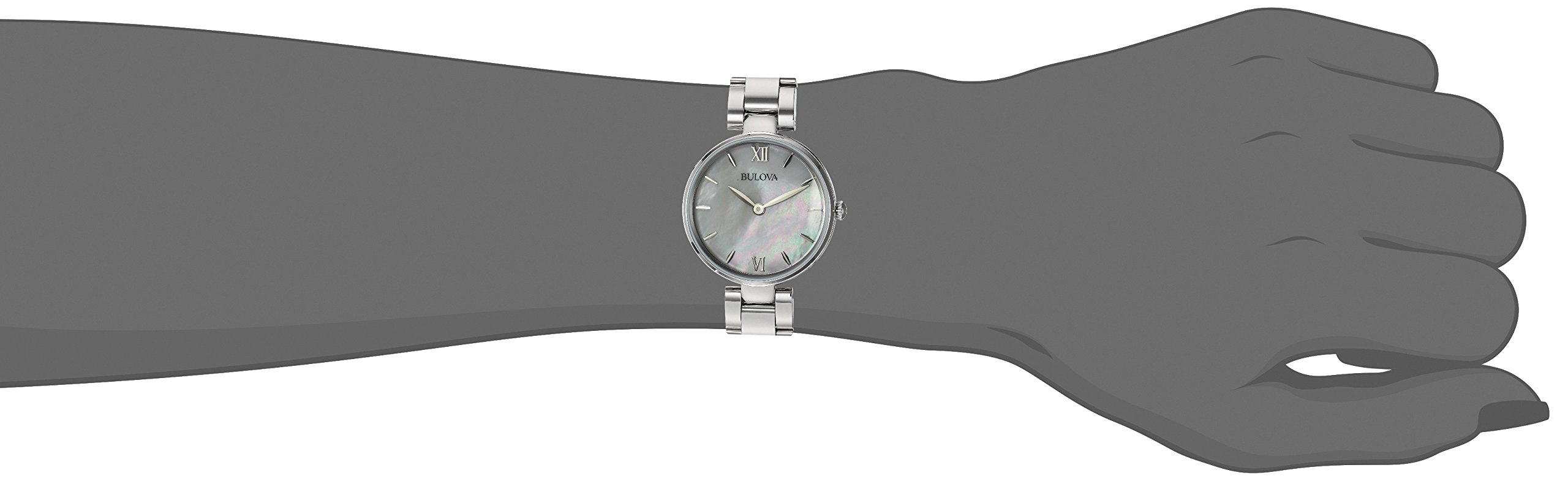 Bulova Women's Watch - Elegant Stainless Steel Dress Watch with Crystal Accents | Perfect for Office, Date Night & Special Occasions