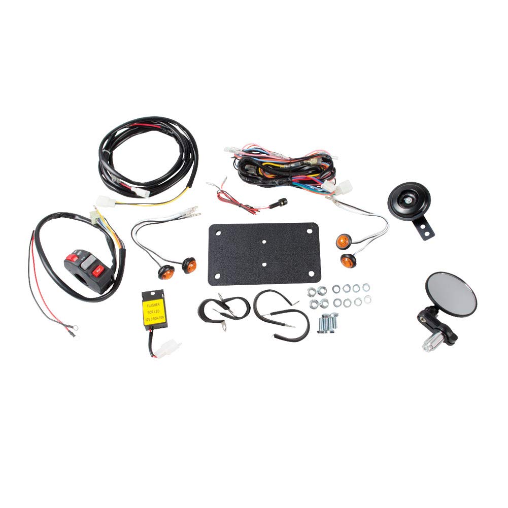 Tusk ATV Horn & Signal Kit with Recessed Turn Signals - Compatible with Yamaha Raptor 700 (2006-2025) & Kodiak 700 (2016-2025), Honda TRX 400EX (1999-2008) - Off-Road Safety Accessory for Trail Riding & Dirt Biking