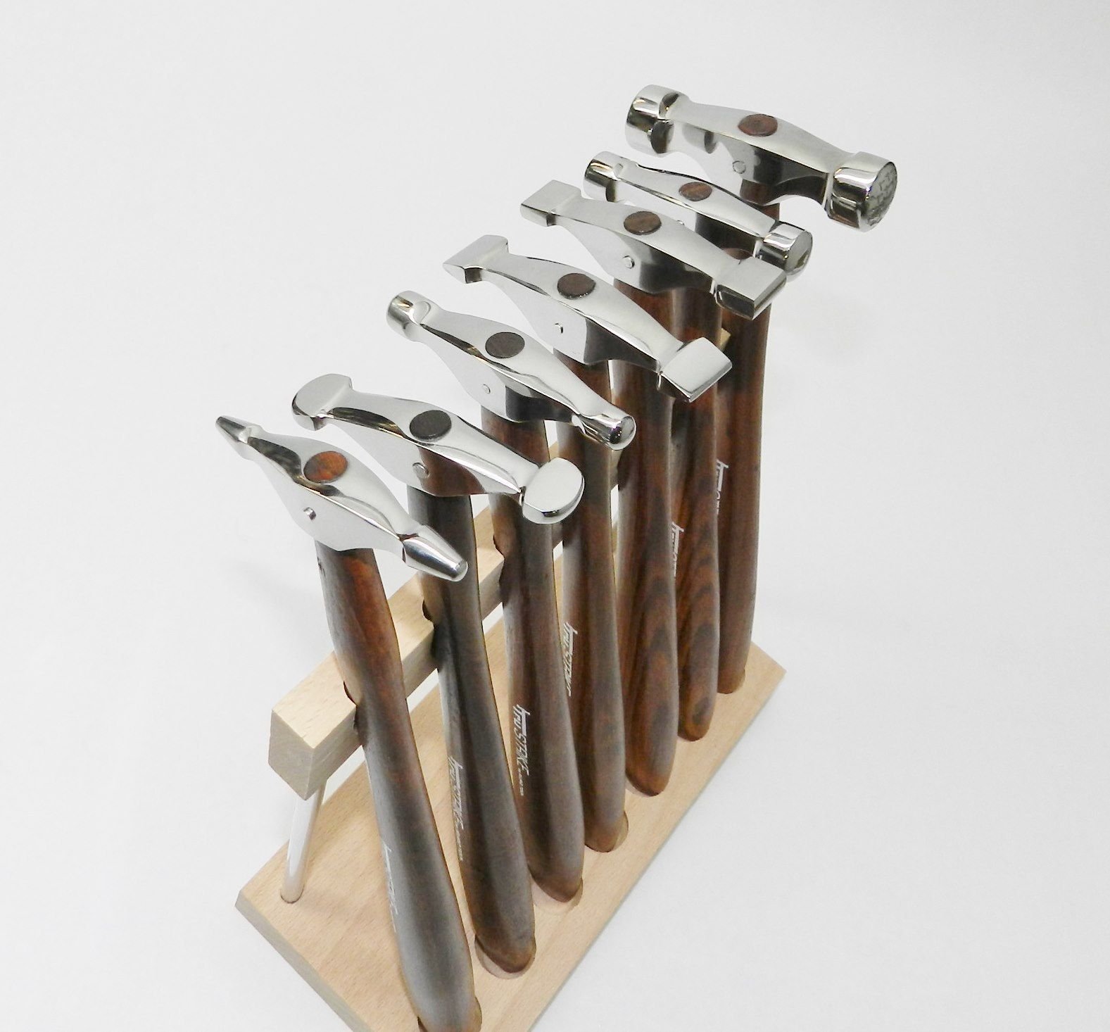 7-Piece Mini Hammer Set with Stand for Jewelry Making, Metalsmithing, Metal Forming & Shaping - Perfect for DIY Crafts, Jewelry Repair & Small Metal Projects by JTS