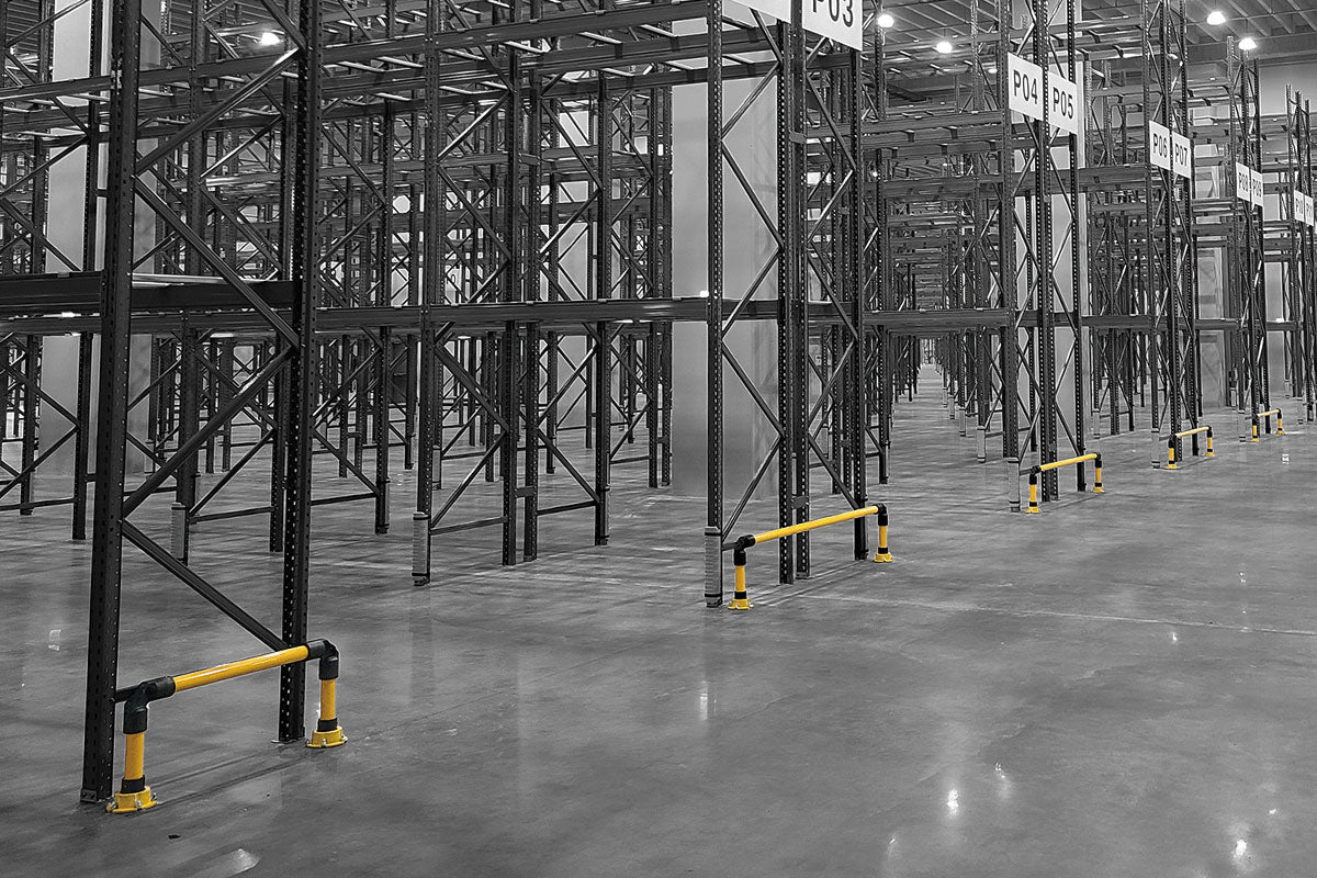 Coreflex Guard Railing Starter Unit - Modular Impact Absorbing Safety System for Construction Sites, Warehouses & Industrial Facilities