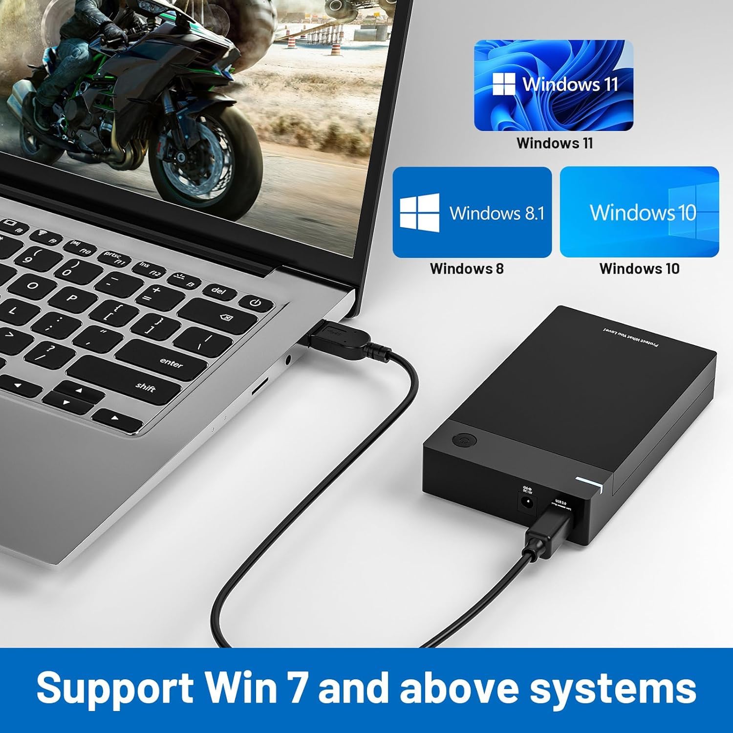 Kinhank 12TB Retro Gaming Hard Drive - 96,000+ Classic Games & 6,000+ 3D Games | Compatible with 400+ Emulators & Windows 7/8/10/11 | Portable External Hard Drive for Retro Gaming Enthusiasts | Perfect for Home Entertainment & Gaming Parties