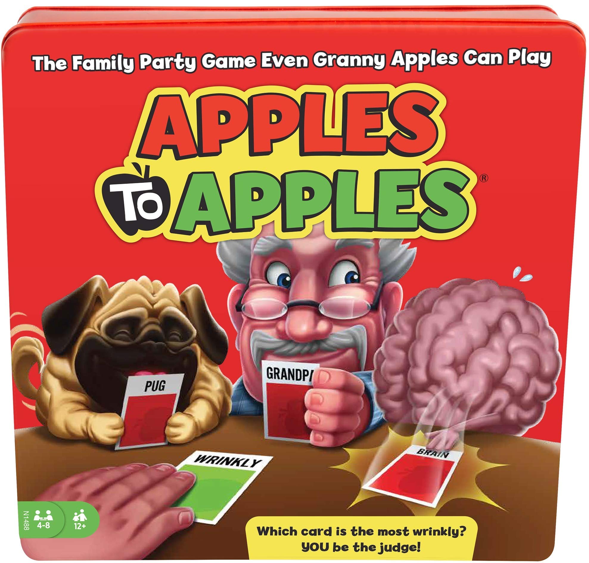 Mattel Games Apples To Apples Card Game - Family Fun for Kids & Adults with 1000 Hilarious Comparison Cards - Perfect for Parties, Game Nights & Family Gatherings