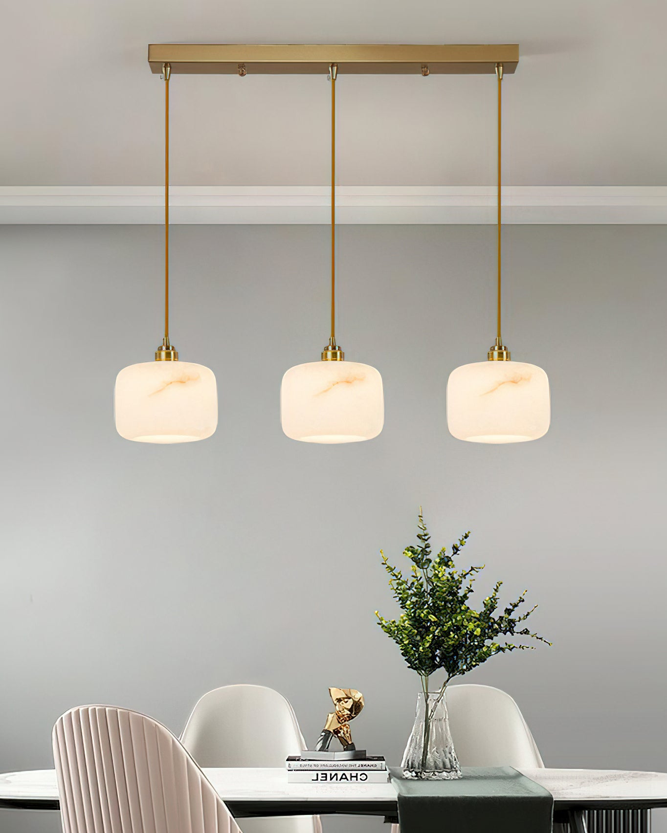 Modern Odyssey Pendant Light - Adjustable Hanging Chandelier for Kitchen Island, Dining Room & Bedroom - Sleek Industrial Design with Dimmable LED Bulb
