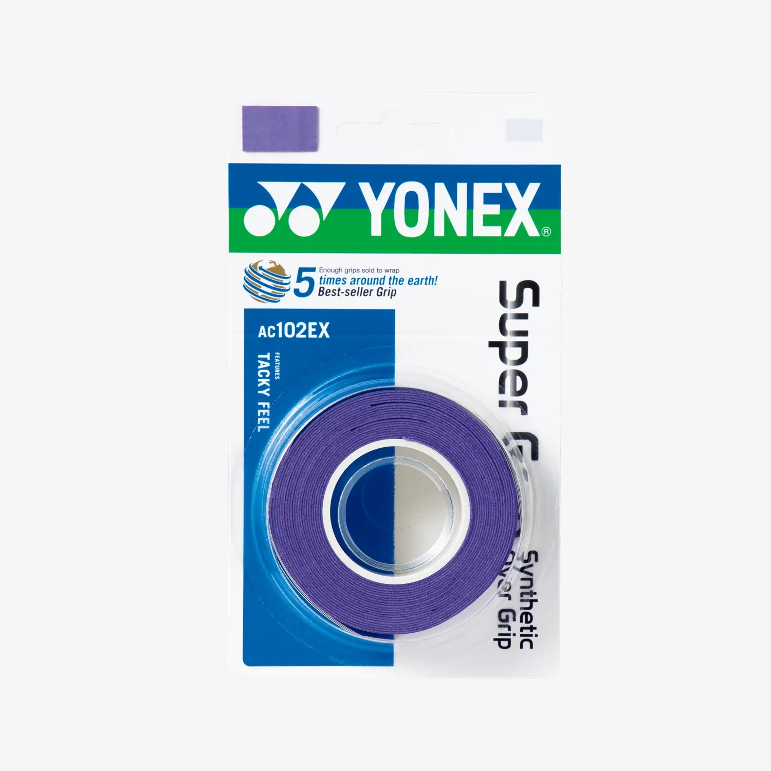 Yonex AC102EX 3 Super Grap Overgrip for Tennis Badminton Rackets - 3 Pack | Non-Slip Sweat Absorbent Grip Tape | Perfect for Sports Training & Match Play