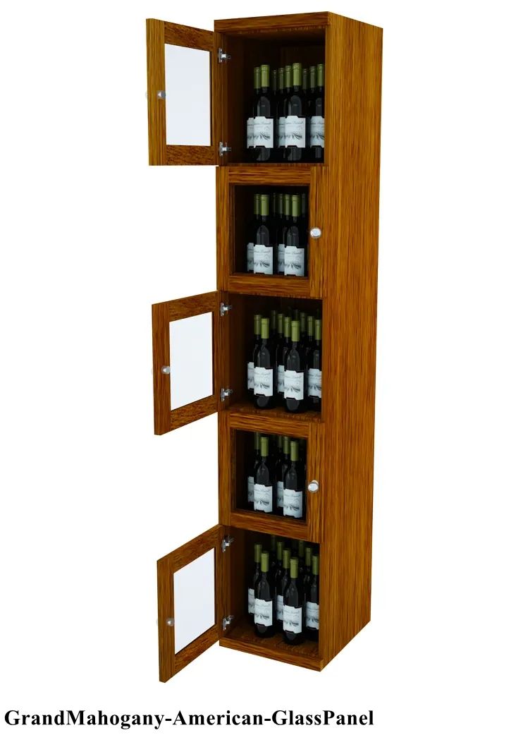 Vinostor Wine Lockers - 5 Locking Bins, 83 5/8