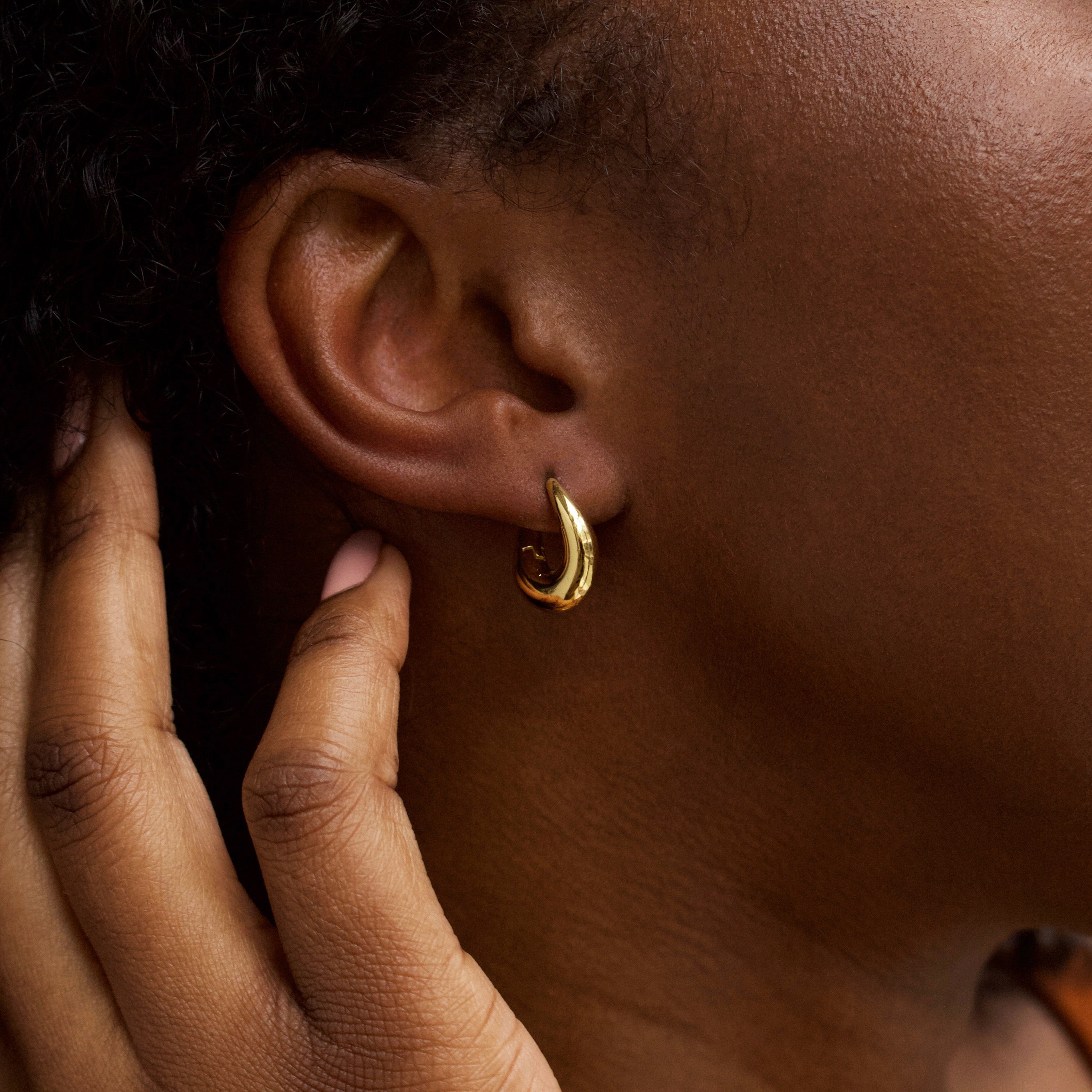 Midas Organic Wave Hoops - 14K Gold Plated Boho Earrings for Women, Lightweight Dangle Hoop Earrings for Everyday Wear | Perfect for Casual Outfits, Beach Vacations & Festival Style