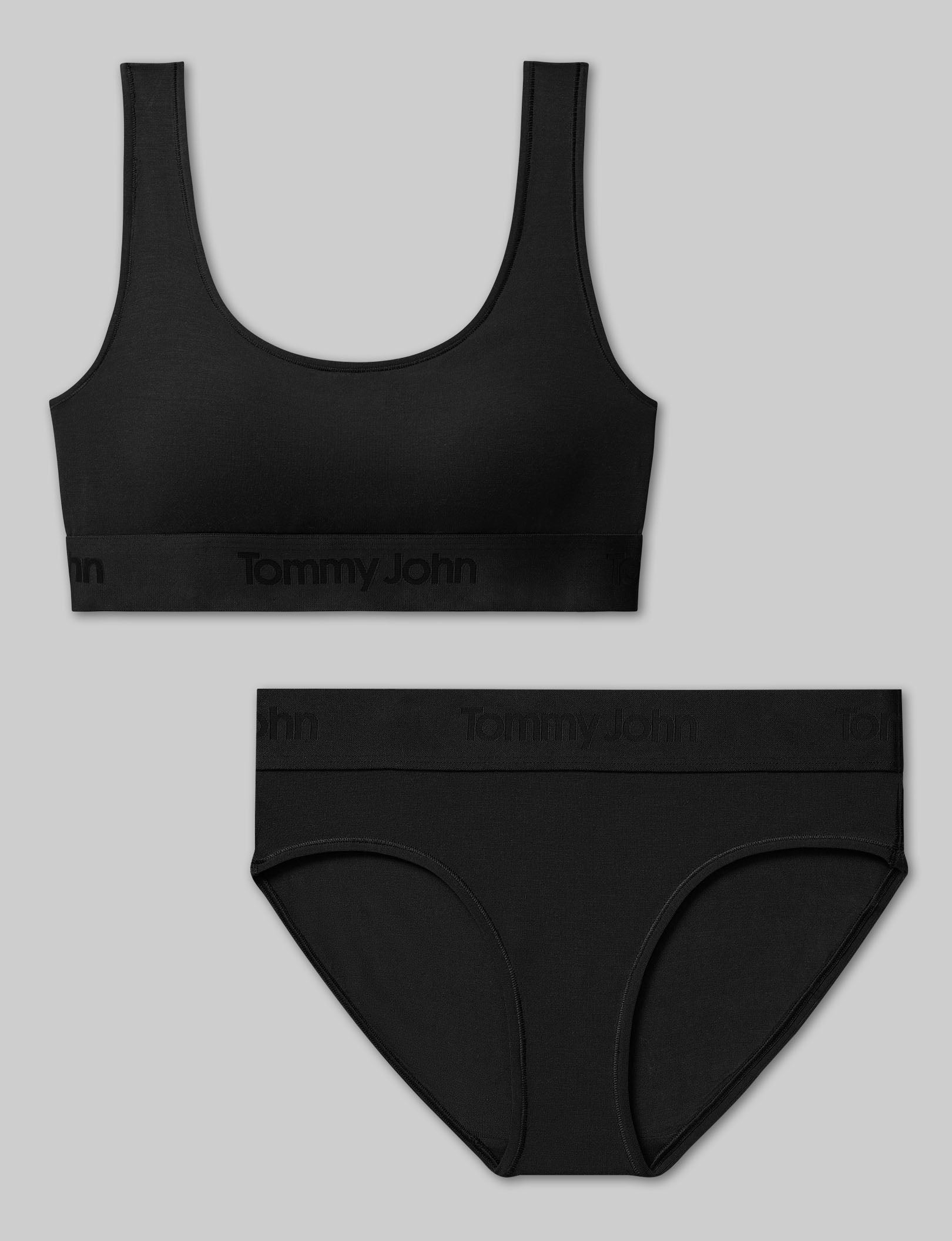 Second Skin Scoop Bralette & Brief Set - Ultra Soft Seamless Underwear for Women | Perfect for Yoga, Lounge & Everyday Comfort