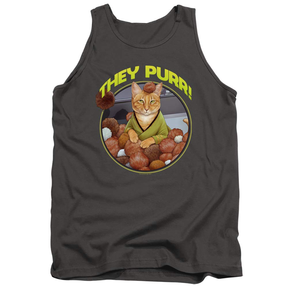 Star Trek The Purr Unisex Adult Tank Top for Men & Women - Lightweight & Comfortable Sci-Fi Graphic Tee for Cosplay, Conventions & Casual Wear