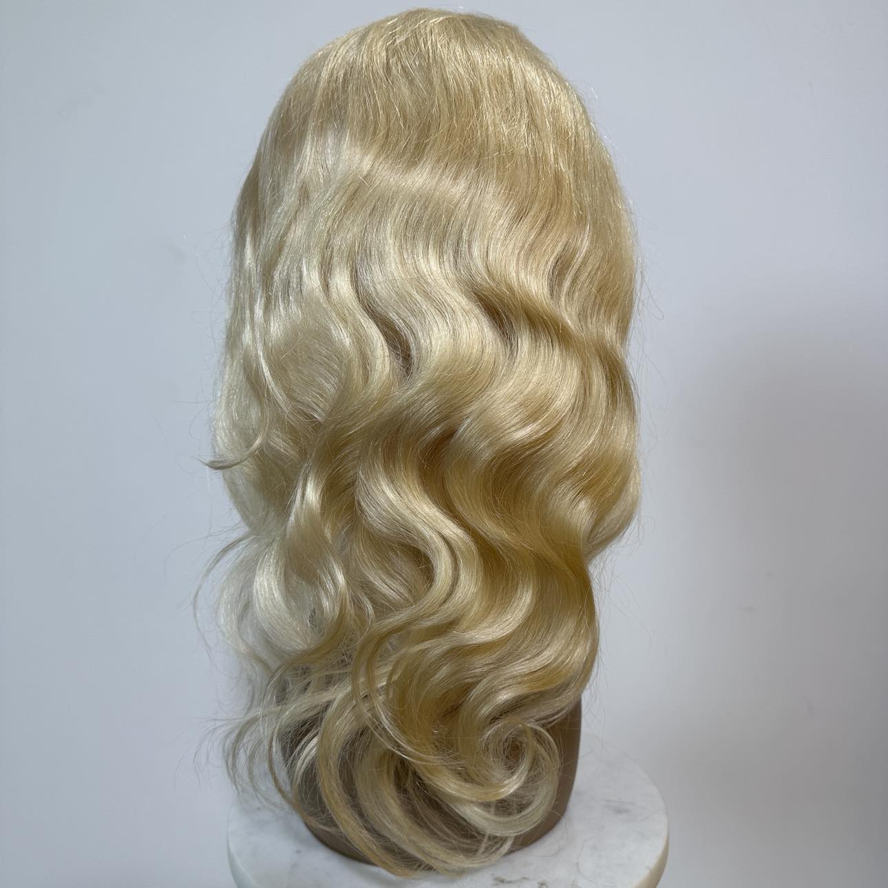 Natural Blonde Body Wave Mono Lace Front Wig - Medical Grade PU Skin Base - Breathable & Comfortable for Daily Wear | Perfect for Hair Loss, Cancer Patients, Cosplay & Fashion Styling