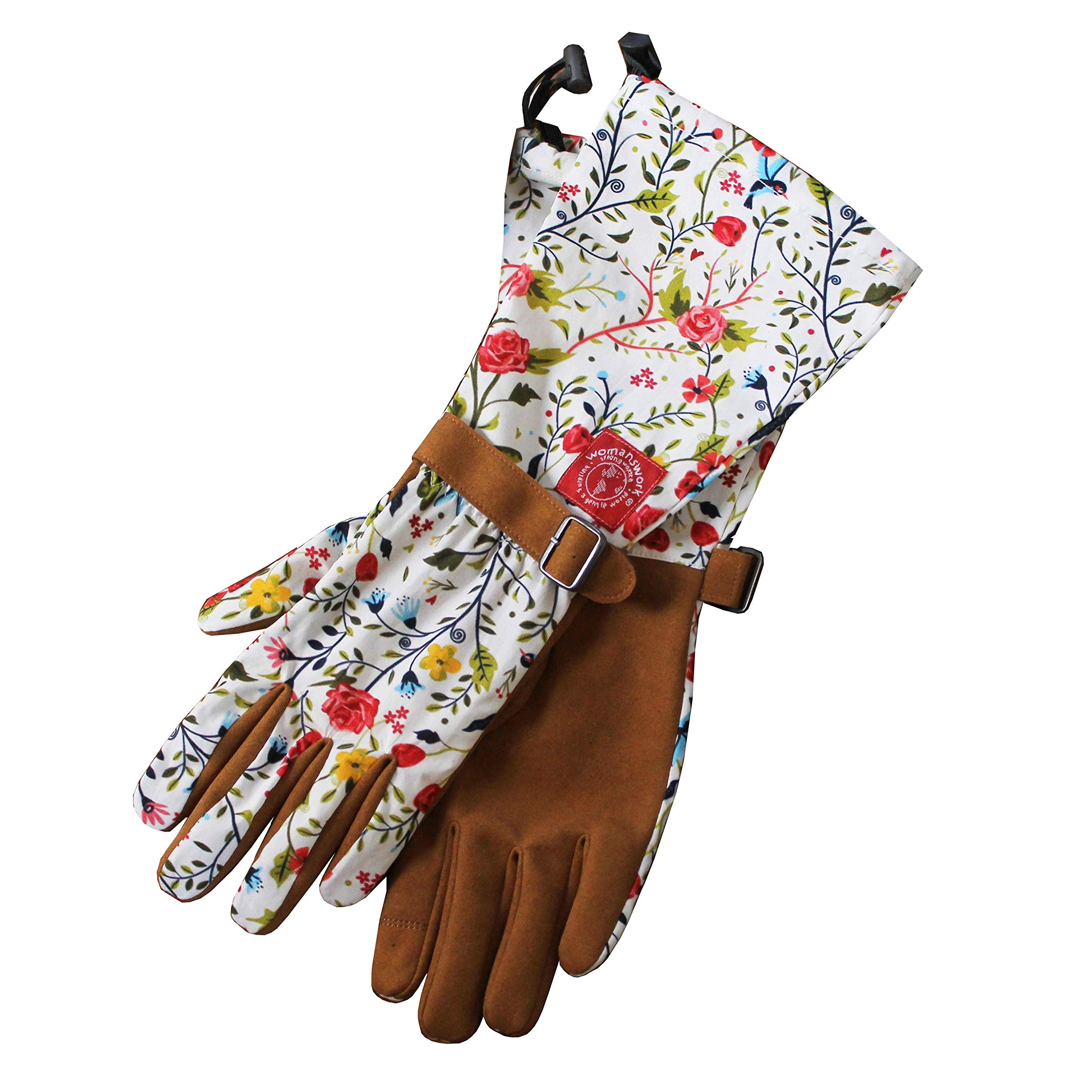 Best Cottage Rose Arm Saver Gloves for Women - Small Size | UV Protection Gardening Gloves for Outdoor Activities, Rose Pruning & Yard Work