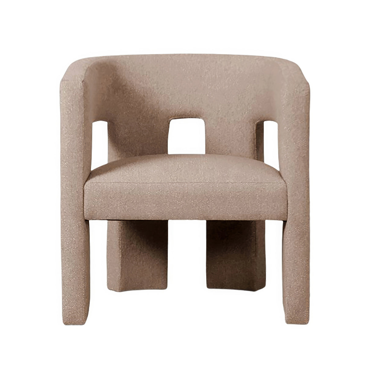 Urban Road Bella Armchair - Modern Accent Chair for Living Room, Bedroom & Office - Stylish Upholstered Armchair with Wooden Legs - Perfect for Reading, Relaxing & Home Decor