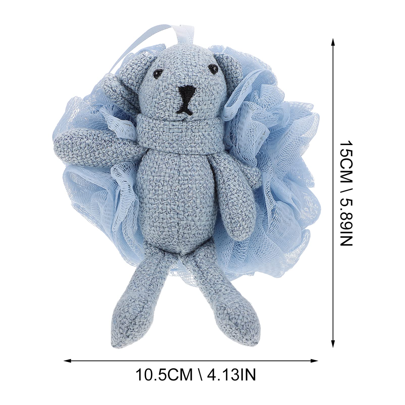 1pc Cartoon Bath Scrubber Ball - Exfoliating Loofah Sponge for Kids & Adults - Cute Animal Mesh Shower Pouf for Gentle Skin Cleansing - Perfect for Toddler Bath Time, Spa Day & Gift Giving