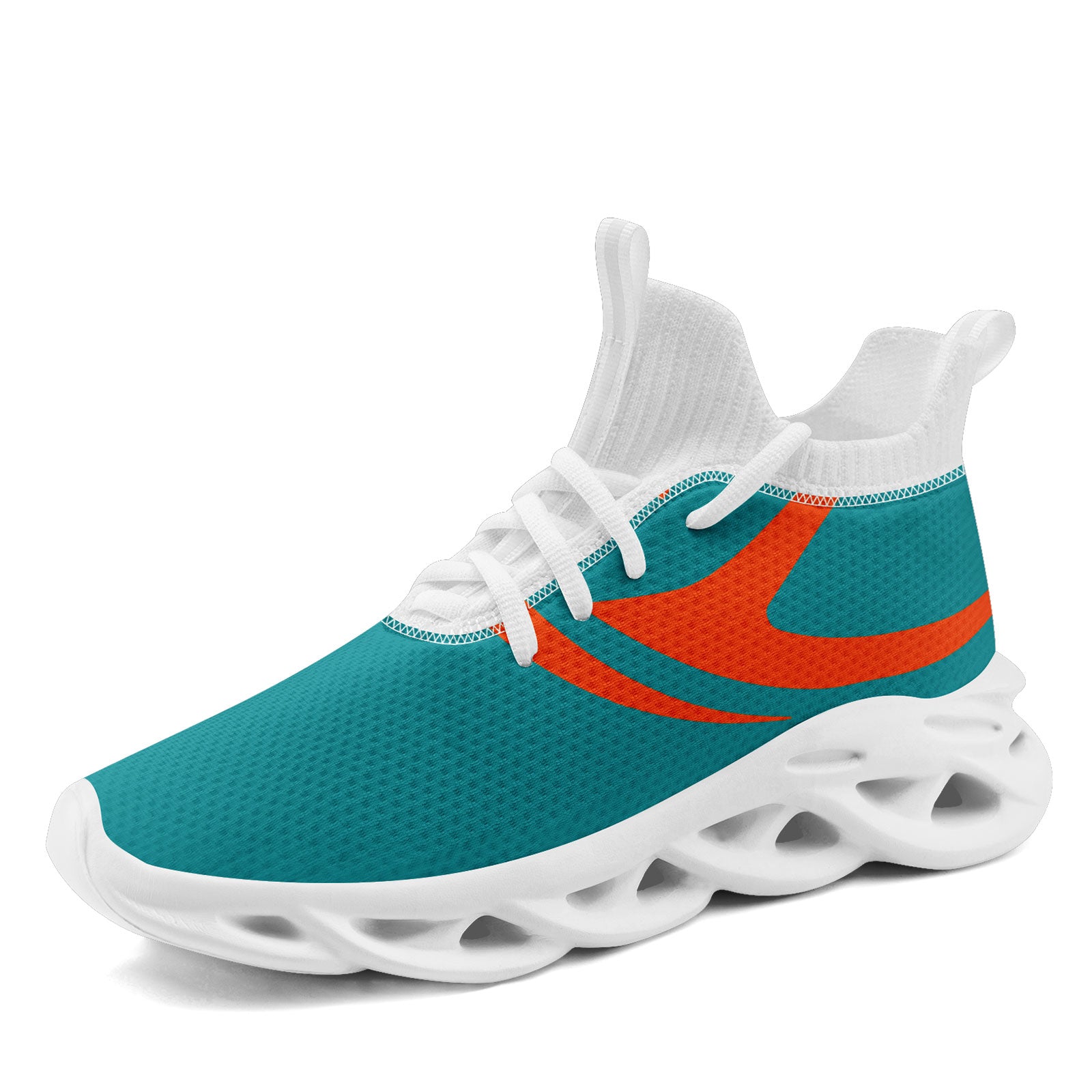 Custom Light Green Miami Maxsoul Personalized Sneakers for Men & Women - Breathable Comfortable Walking Shoes for Running, Gym, and Casual Wear (Style: FN030 D025004 Size 25)