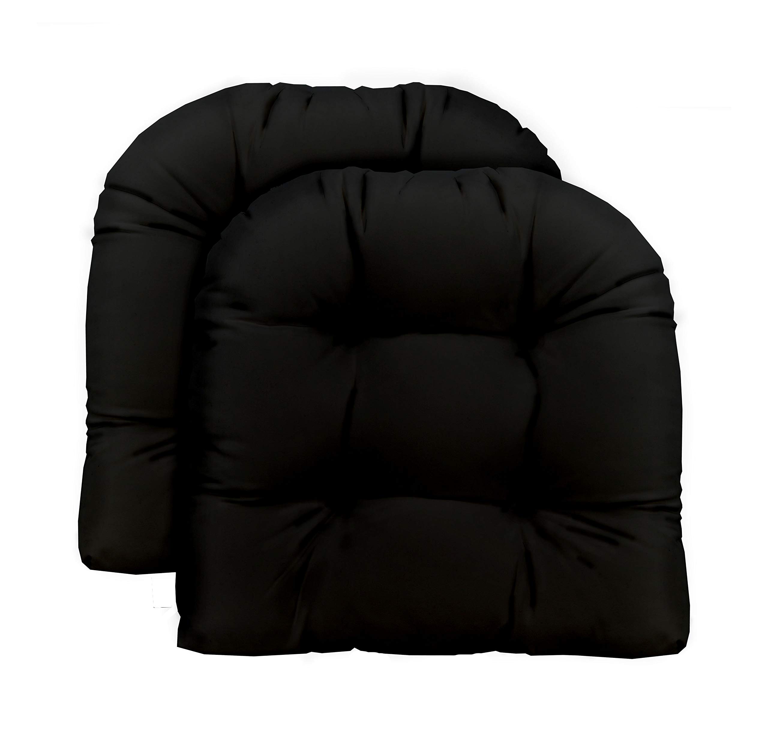 RSH DECOR: 2-Pack Tufted U-Shape Wicker Seat Cushions 22