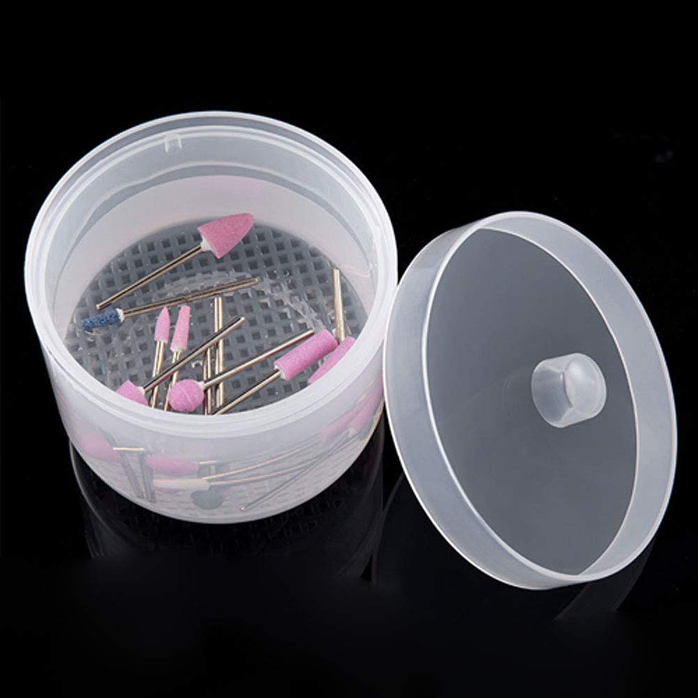 Sterilizing Tray for Nail Drill Bits - Plastic Storage Container for Manicure & Pedicure Tools - Sanitizing Box for Nail Art Accessories - Perfect for Salon, Spa & Home Nail Care