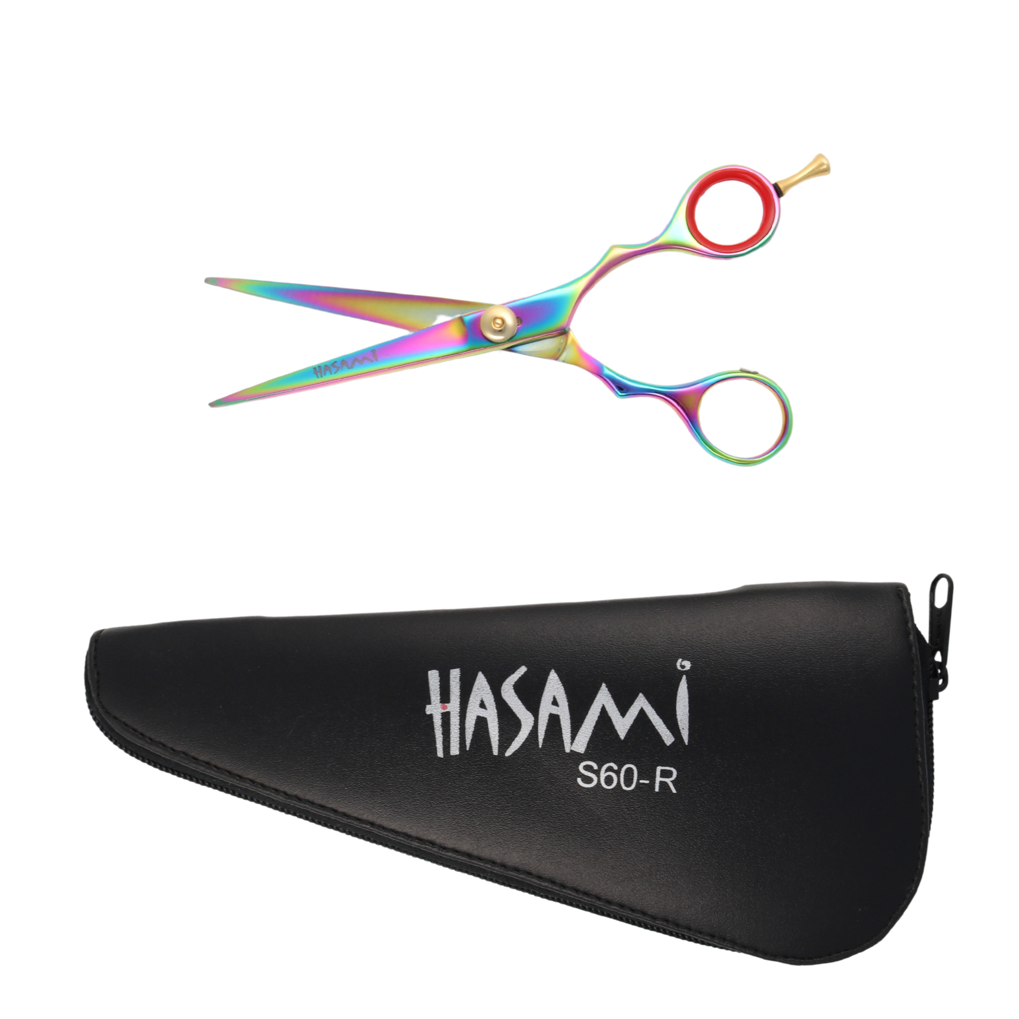 Professional 6 Inch Hair Cutting Scissors - Titanium Coated Right-Handed S60R Model for Salon & Home Hair Styling