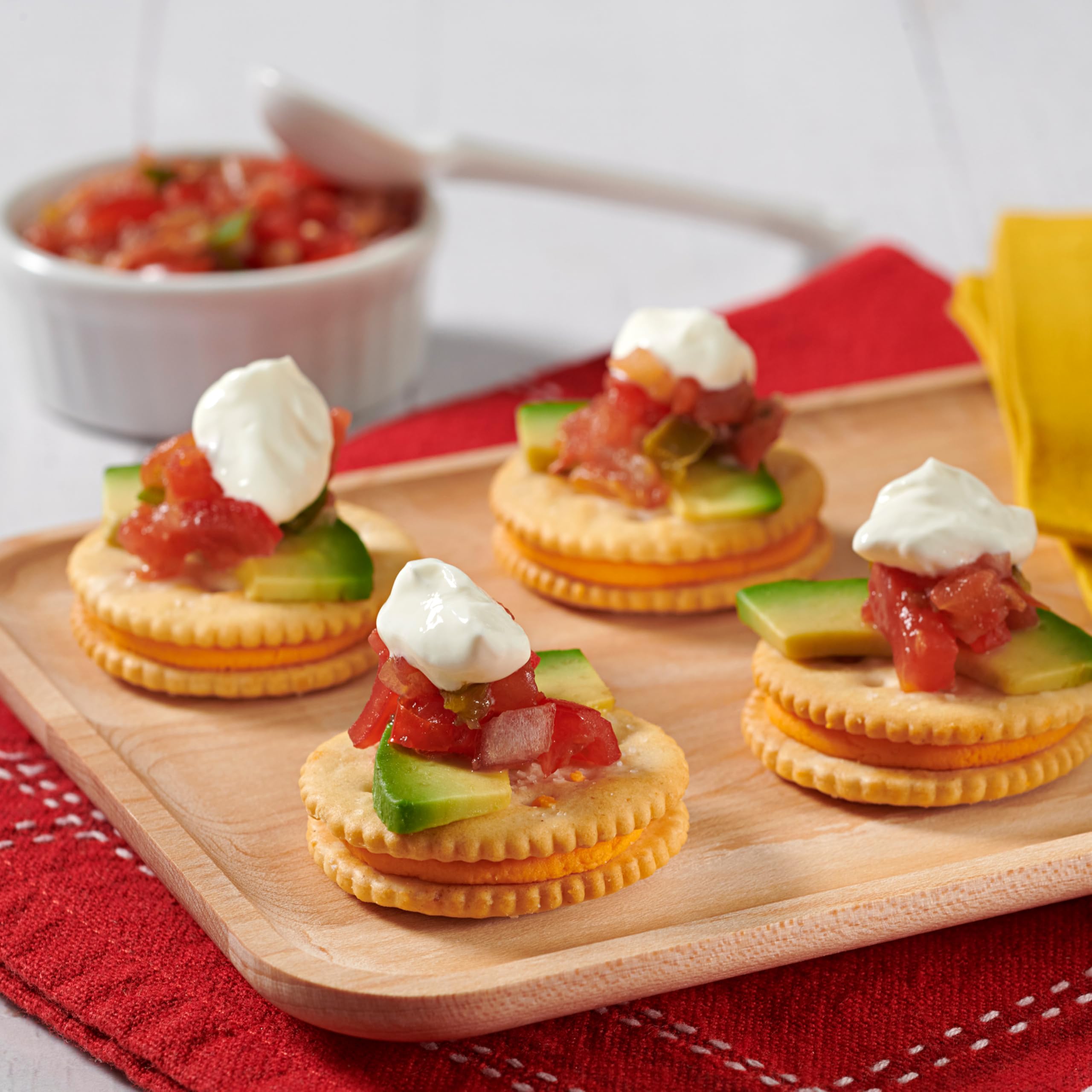 RITZ Cheese Sandwich Crackers - 48 Individually Wrapped Snack Packs (6 Boxes, 6 Crackers Each) - Perfect for School Lunches, Office Snacks & On-the-Go Treats