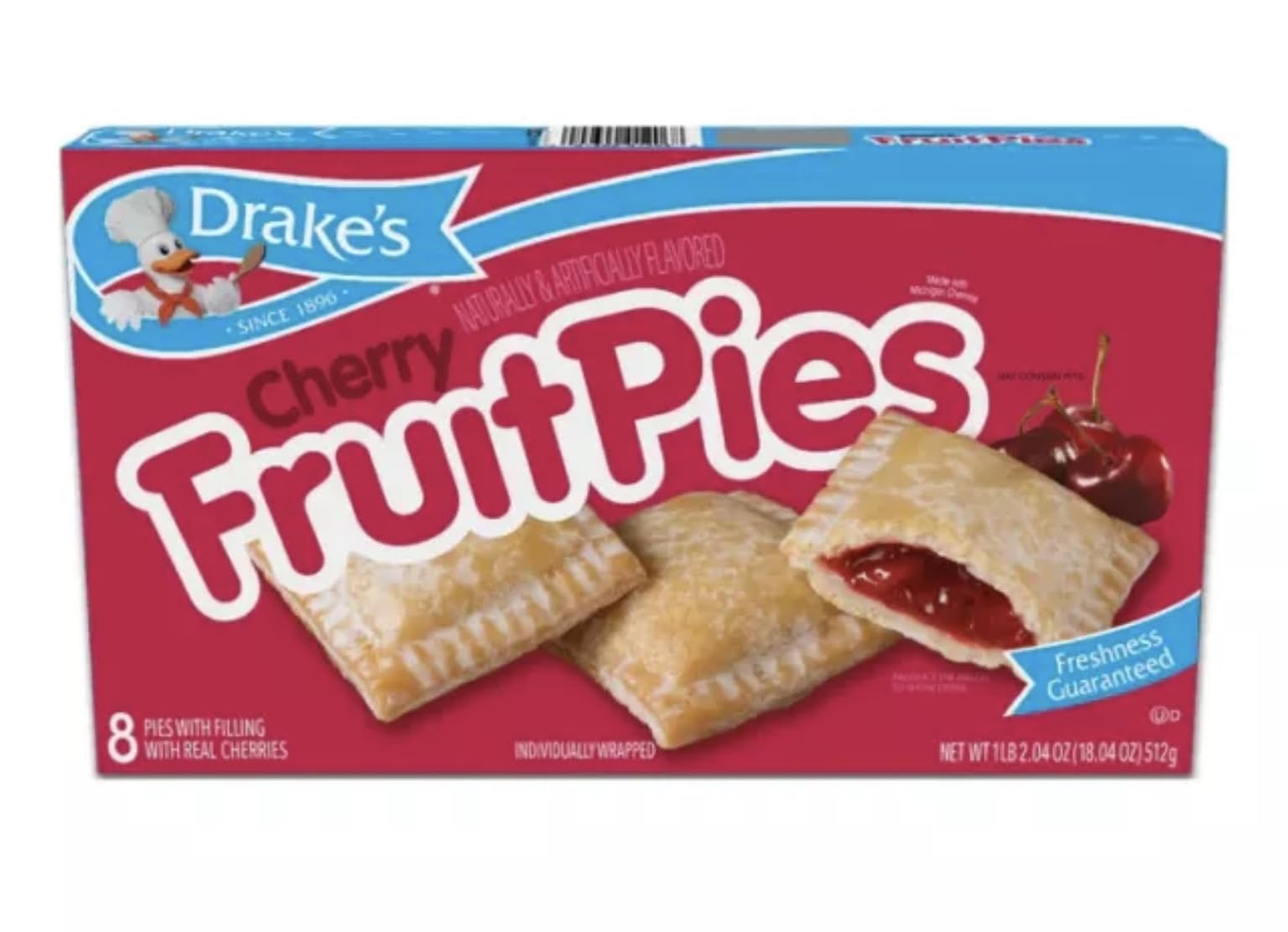 Drake's Cherry Pies with Real Fruit Filling - Delicious Homemade-Style Dessert for Parties, Holidays & Family Gatherings