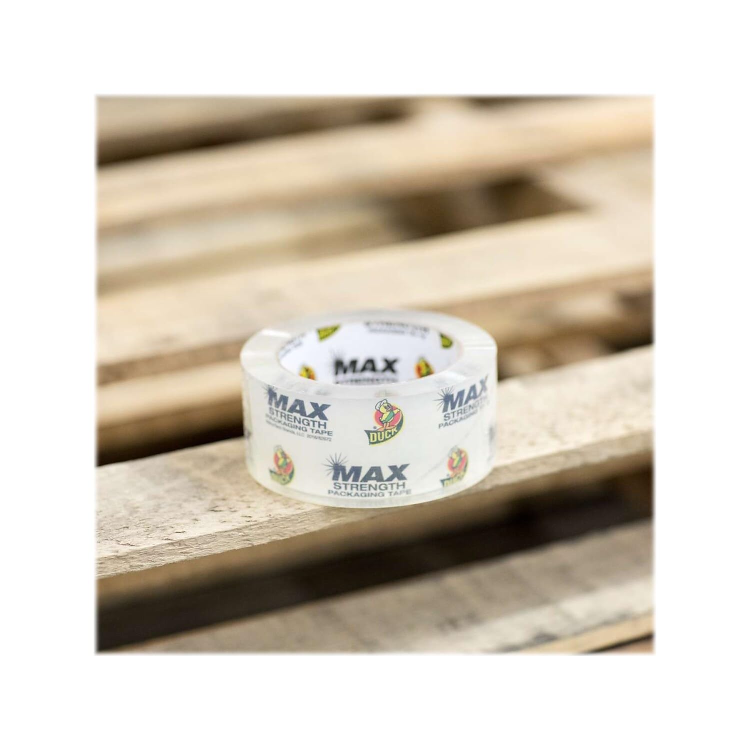 Duck Max Strength Clear Packing Tape Refills - 4 Rolls Heavy Duty Shipping Tape for Moving & Packaging, 1.88
