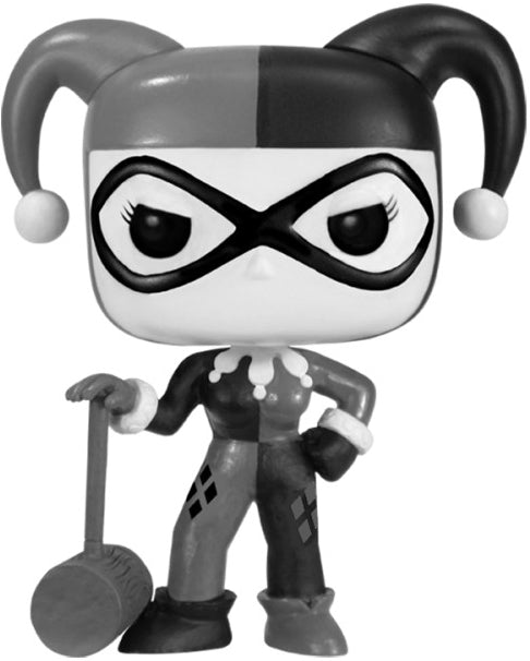 DC Super Heroes Harley Quinn Black & White Exclusive Action Figure #45 - Perfect for Collectors, Cosplay, and DC Fans