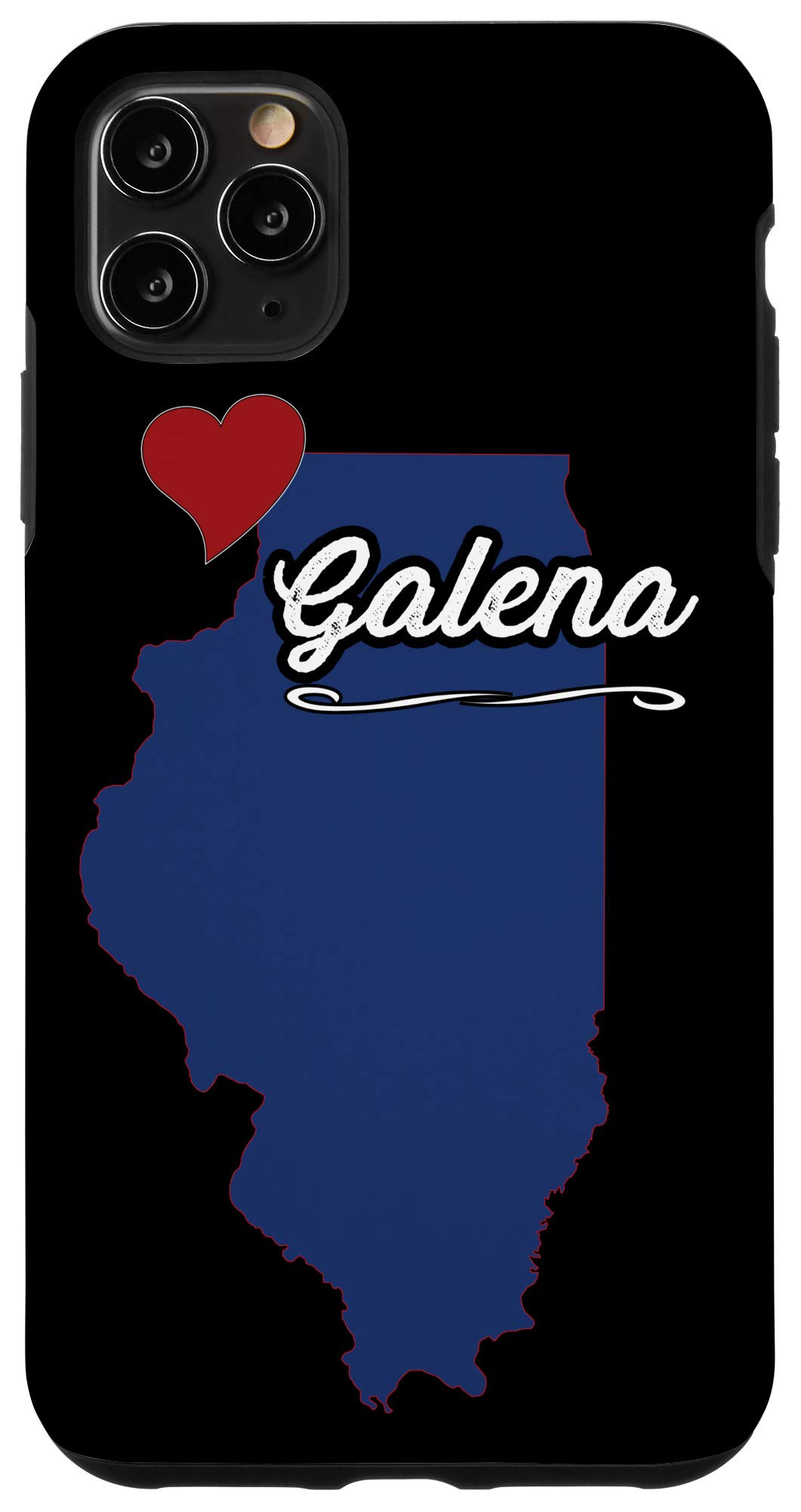 iPhone 11 Pro Max Case - Galena Illinois Novelty Design - Perfect Gift for Travel Lovers & Illinois Residents - Durable Protective Phone Cover for Everyday Use & Travel Accessories