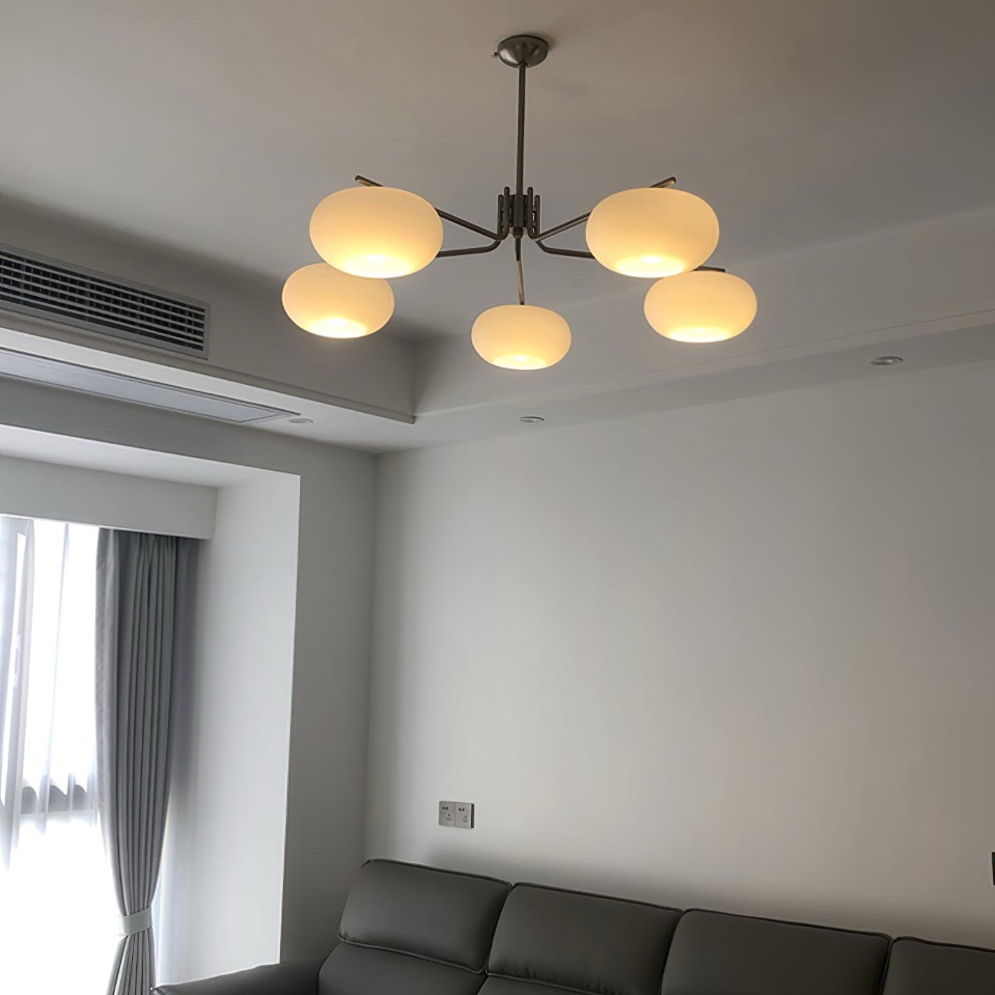 Brandon Crystal Chandelier - Elegant Modern Ceiling Light Fixture for Dining Room, Living Room & Bedroom | Energy Efficient LED Lighting | Easy Installation Home Decor