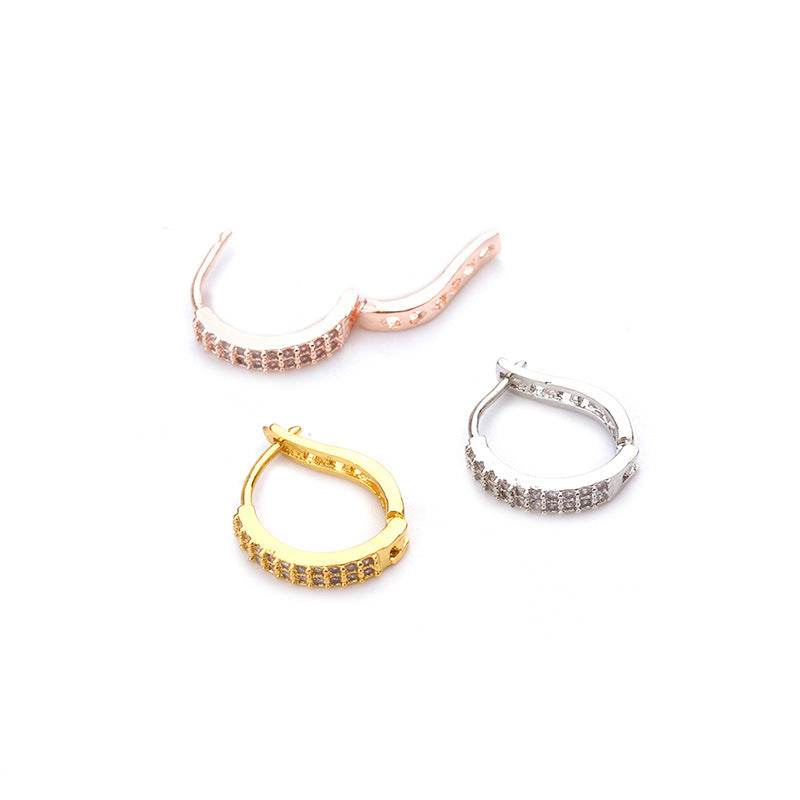 18K Gold Cartilage Hoop Earrings & Minimalist Silver Wrap Earrings - HSPJ1913 | Dainty Everyday Jewelry for Women, Perfect for Work & Date Night