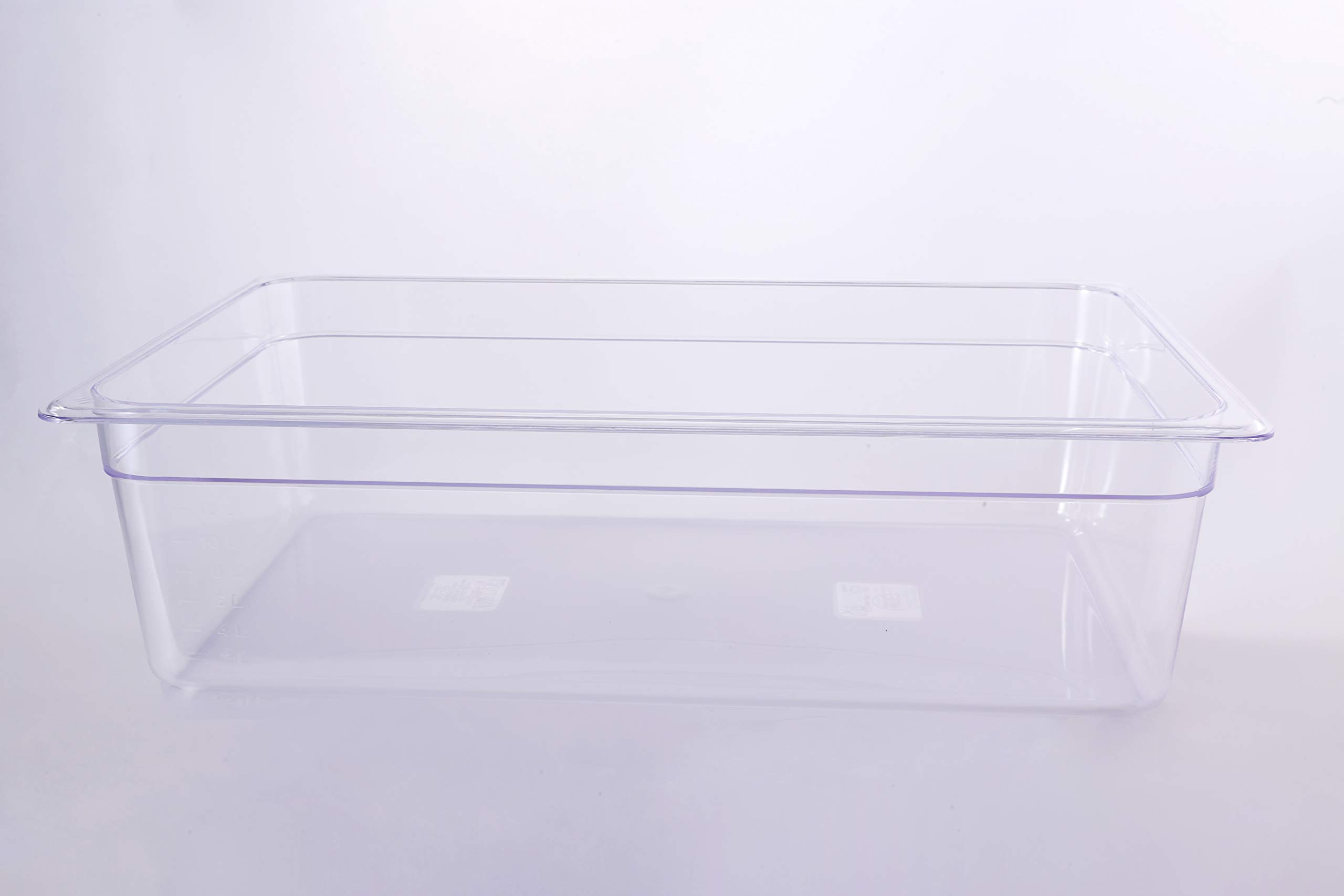 Commercial Grade 1/1 Full Size Polycarbonate Food Pans - 2.5