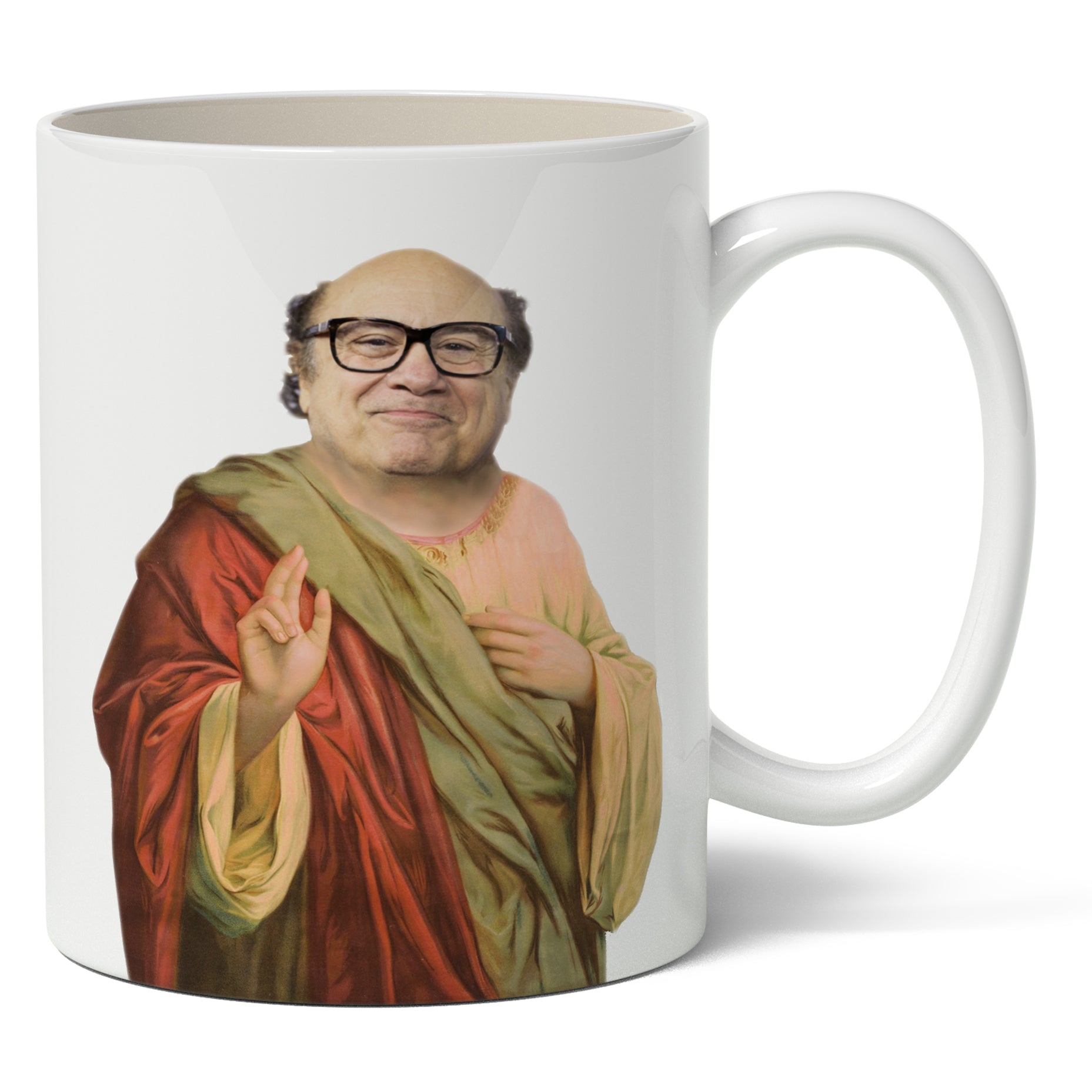 Funny Saint Danny DeVito Coffee Mug - Perfect Gift for Fans & Office Humor - Great for Coffee, Tea & Hot Drinks at Home or Work