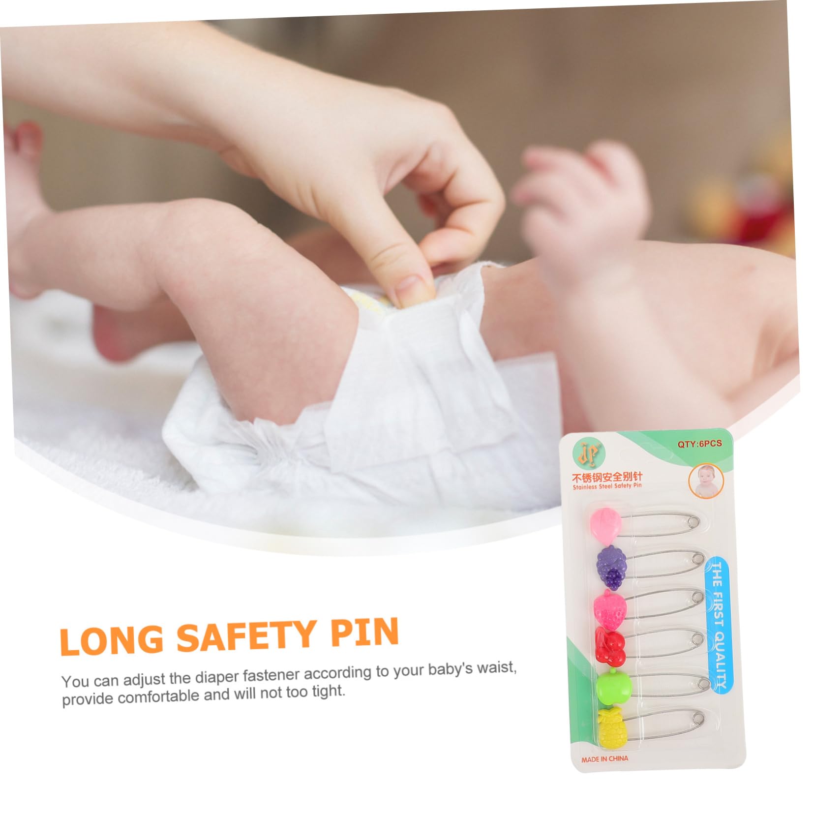 30pcs Stainless Steel Animal Shaped Diaper Pins with Sturdy Plastic Heads - Safe for Baby Clothes, Laundry & Crafts - Perfect for Diaper Changing, Baby Showers and Nursery Decor
