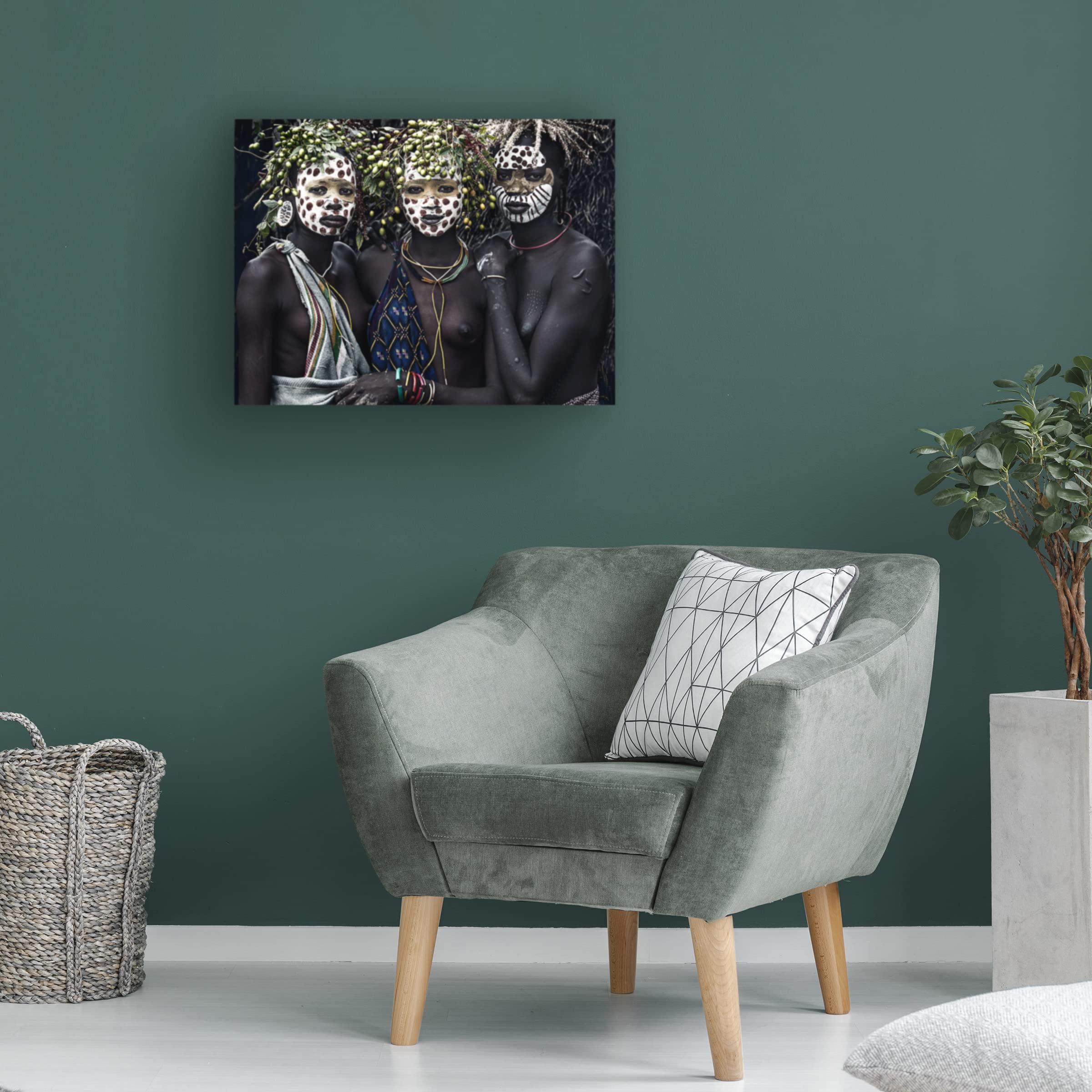 Trademark Fine Art 'Group Of Traditional Women' Canvas Print by Joxe Inazio Kuesta - Elegant Wall Decor for Living Room, Bedroom & Office