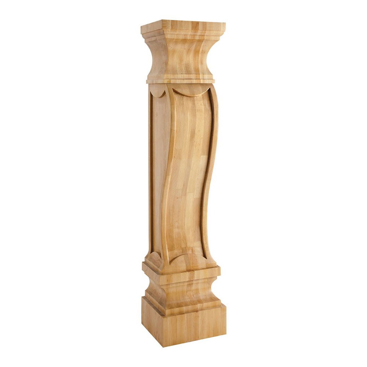 Hardwood Alder German Romanesque Transitional Fireplace Corbel - Handcrafted Wood Mantel Bracket for Rustic and Classic Home Decor