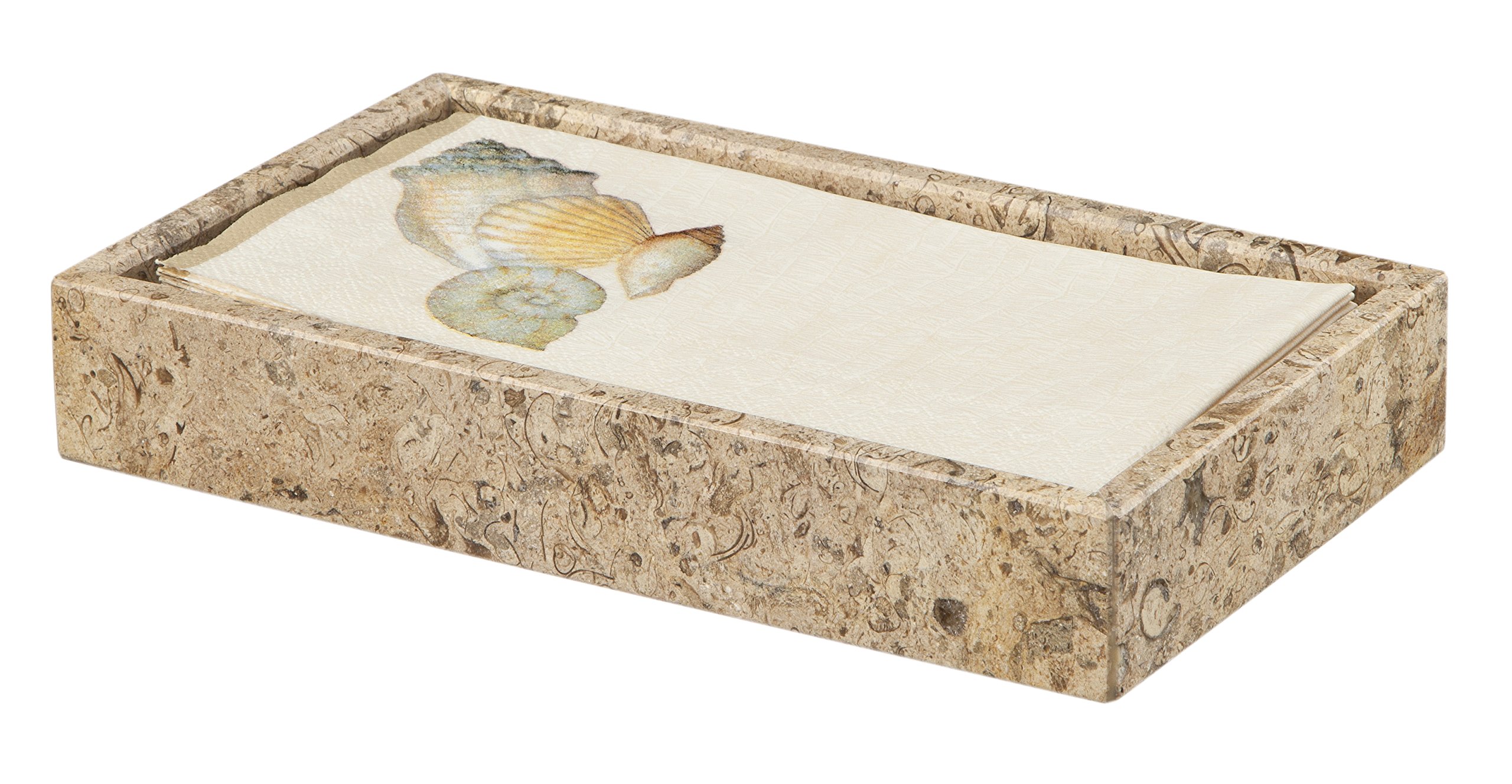 Luxury Marble Guest Towel Tray - Hand Carved Polished Modern Bathroom Decor - Durable Functional Towel Holder for Spa, Hotel & Home - Multipurpose Decorative Tray for Vanity, Countertop & Guest Bathroom