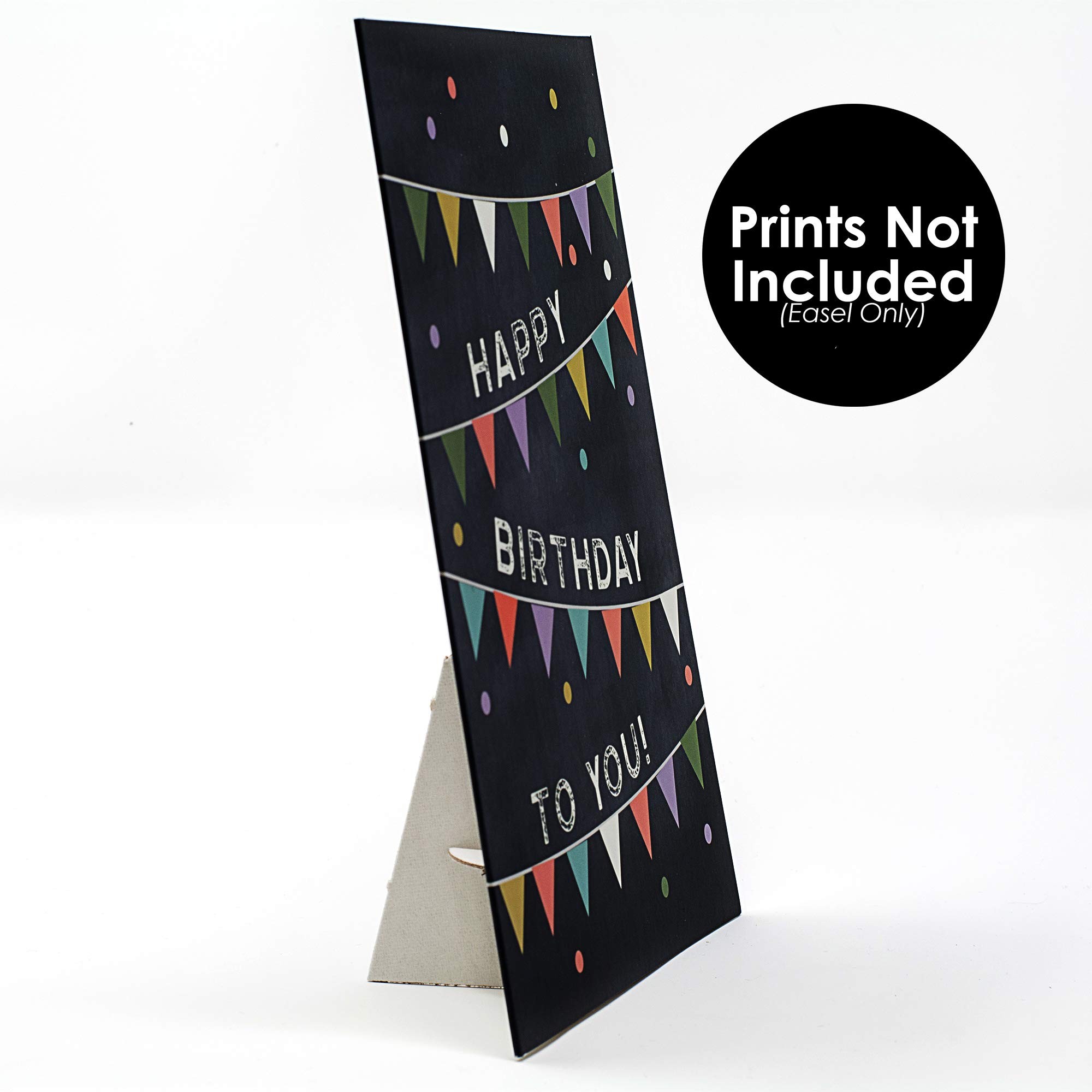 Golden State Art Self Stick Cardboard Easel Back - Acid-Free Archival Quality 3 Inch Single Wing Display Stand for Signs, Pictures, Posters & Artwork - Complete Craft Display Solution (Pack of 100, White) - Perfect for Art Exhibits, Classroom Projects & Home Decor